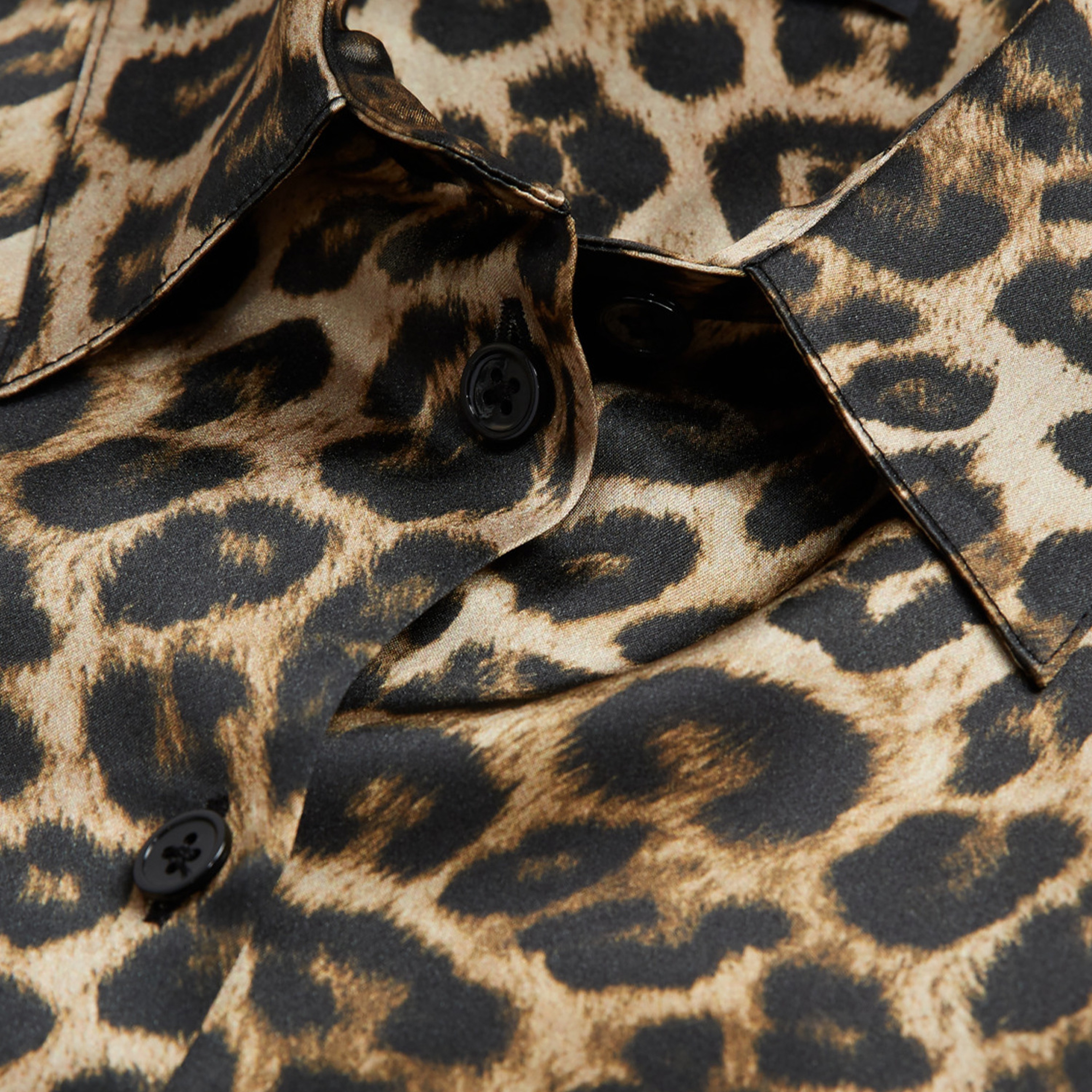 KADIN LEOPAR DESENLİ GÖMLEK