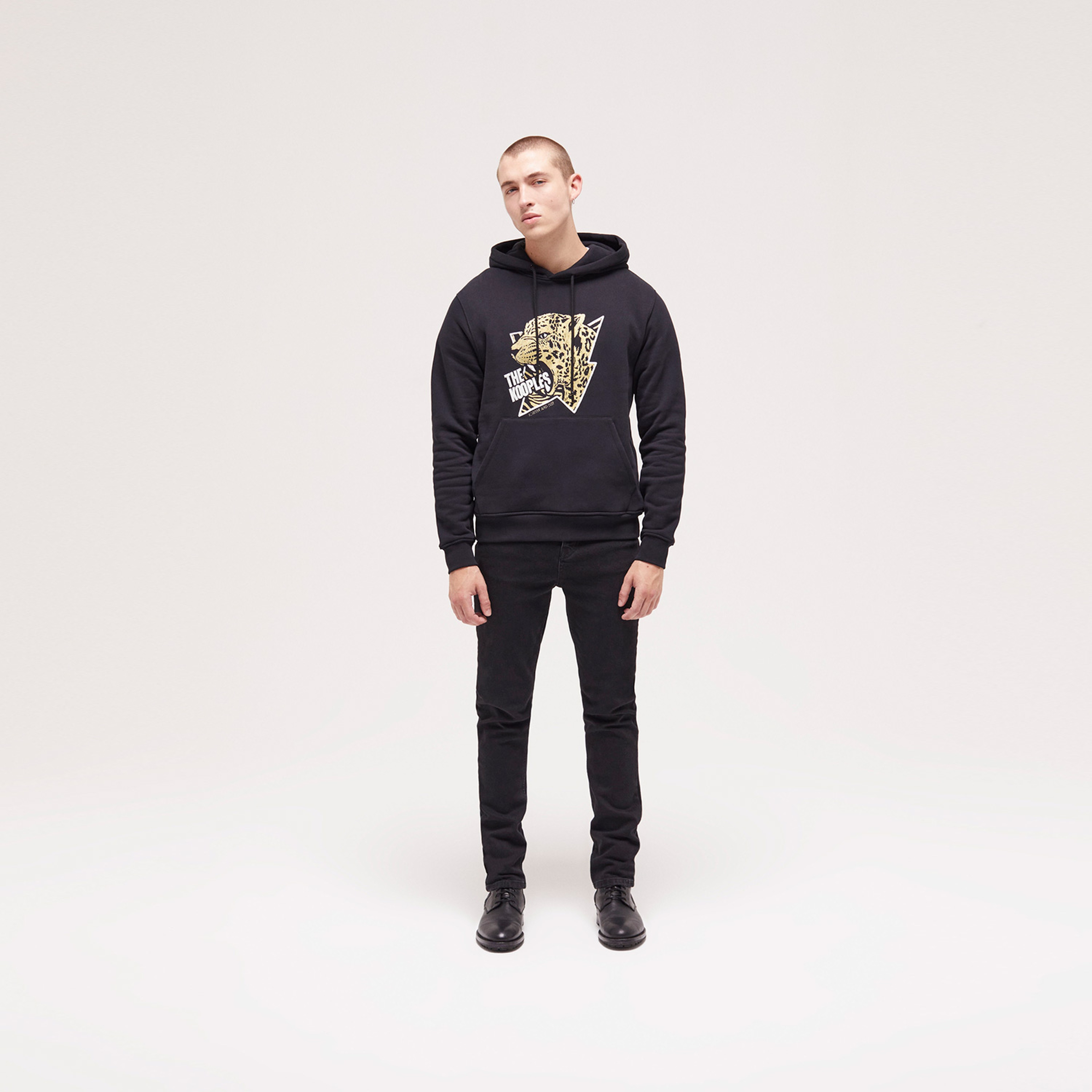 ERKEK BASKILI SİYAH SWEATSHIRT