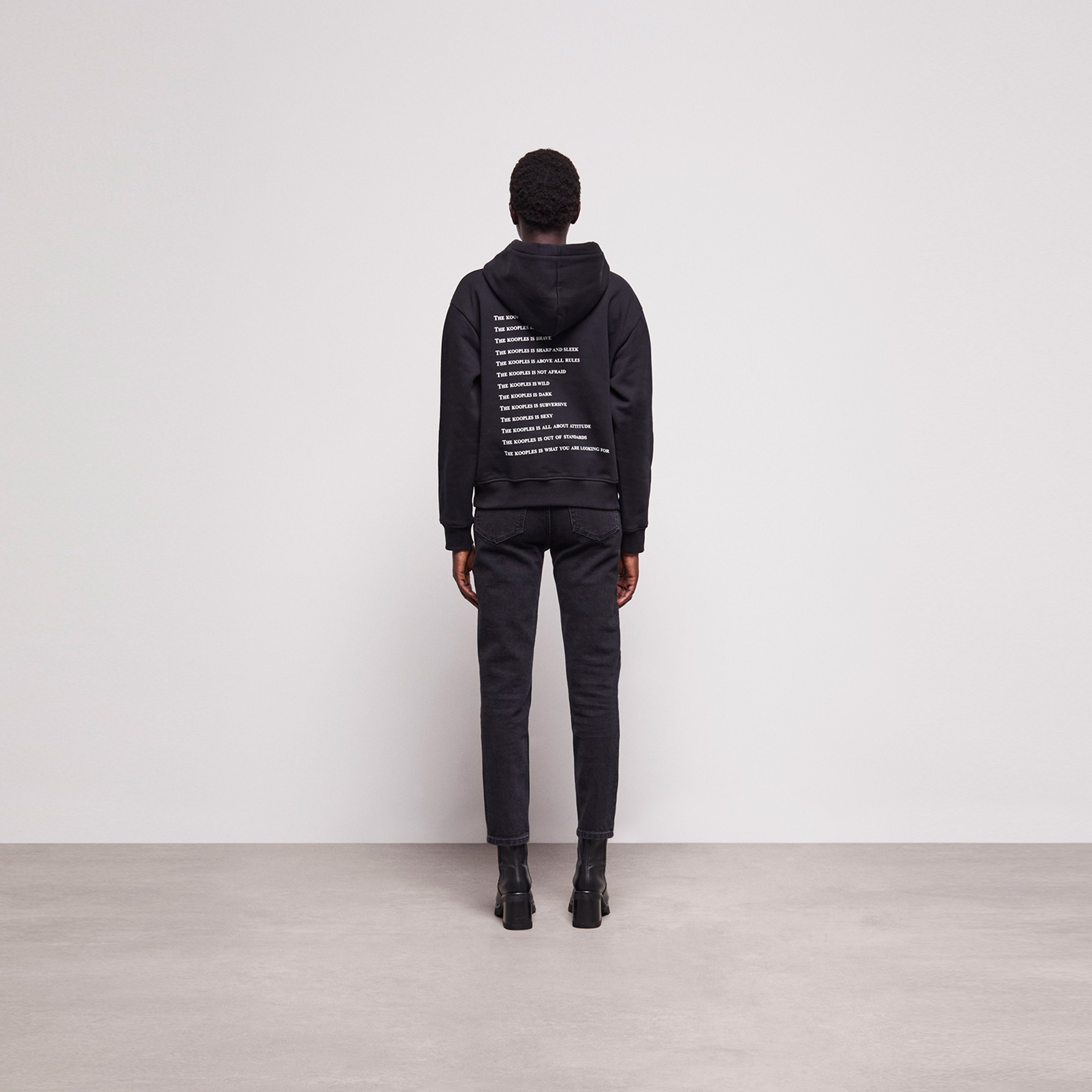 The Kooples Kadın Siyah Sweatshirt