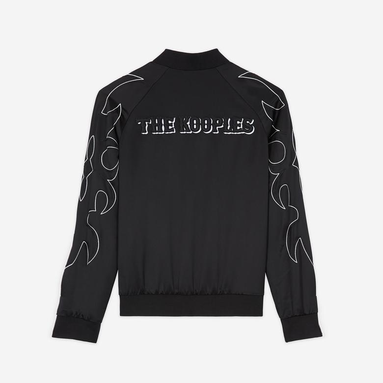 KADIN İŞLEMELİ SİYAH WESTERN CEKET