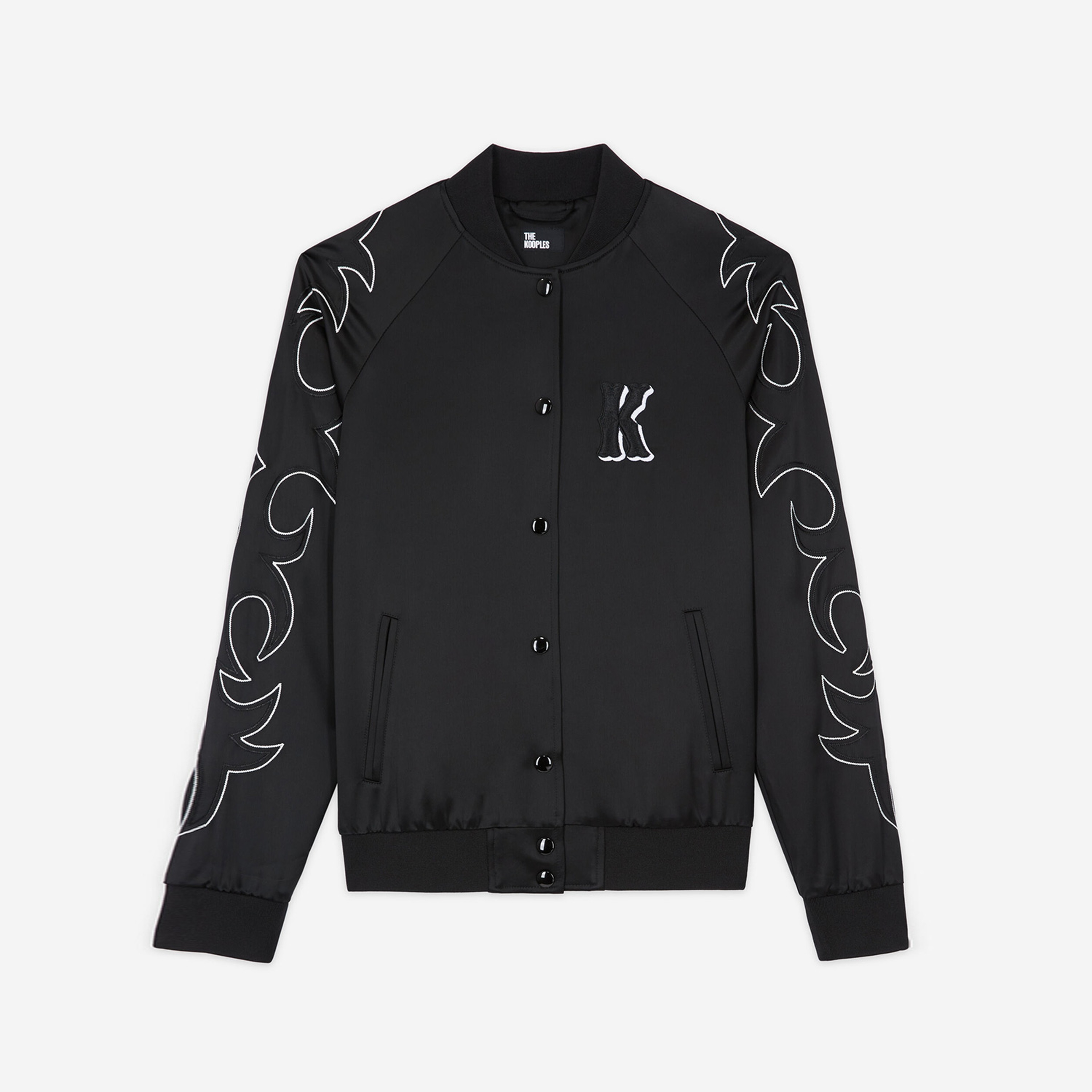 KADIN İŞLEMELİ SİYAH WESTERN CEKET