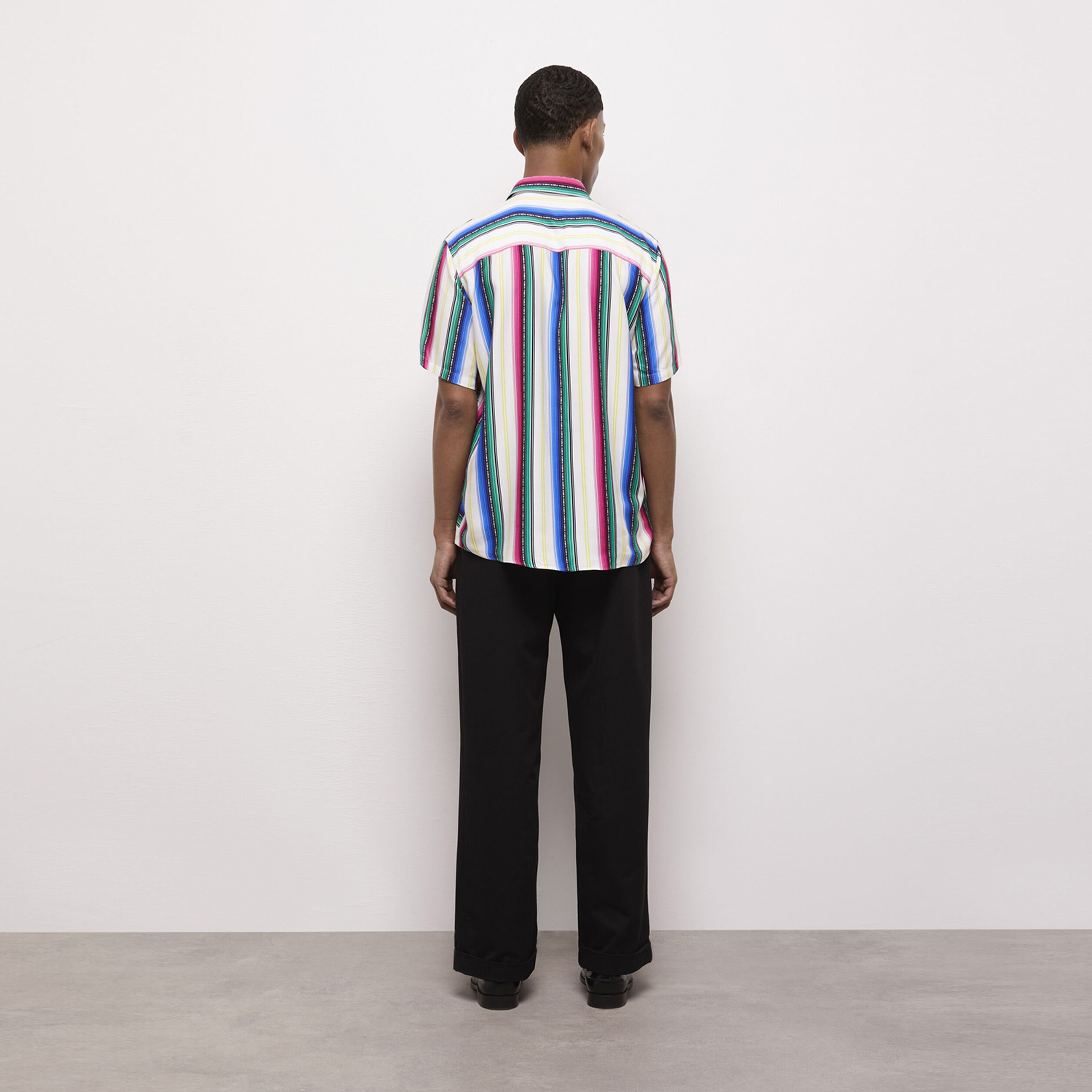 ERKEK ÇİZGİLİ RENKLİ GÖMLEK