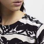 KADIN PANTER BASKILI SİYAH BLUZ