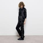 KADIN İŞLEMELİ SİYAH PANTOLON