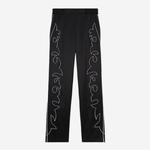 KADIN İŞLEMELİ SİYAH PANTOLON