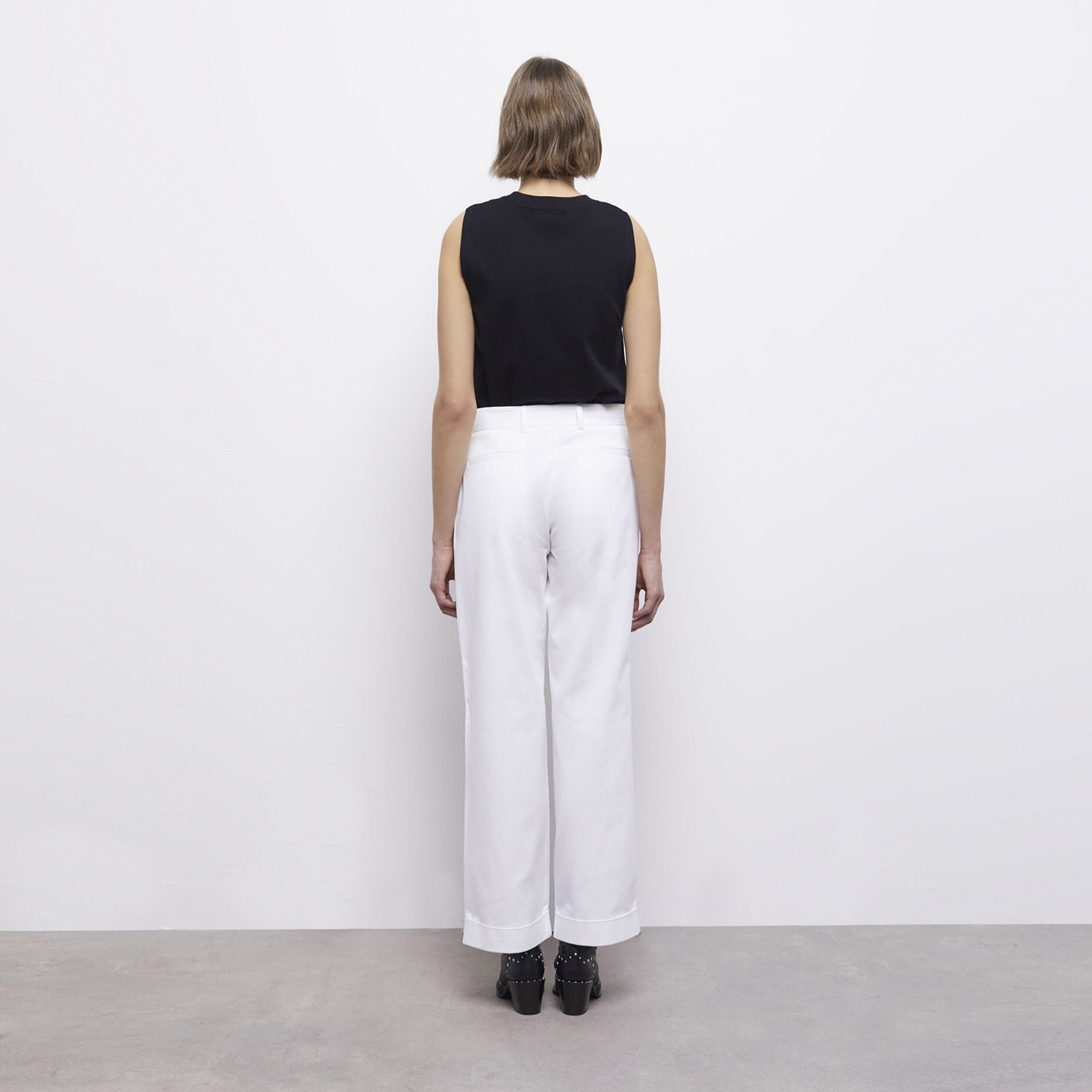 KADIN BEYAZ WIDE LEG PANTOLON