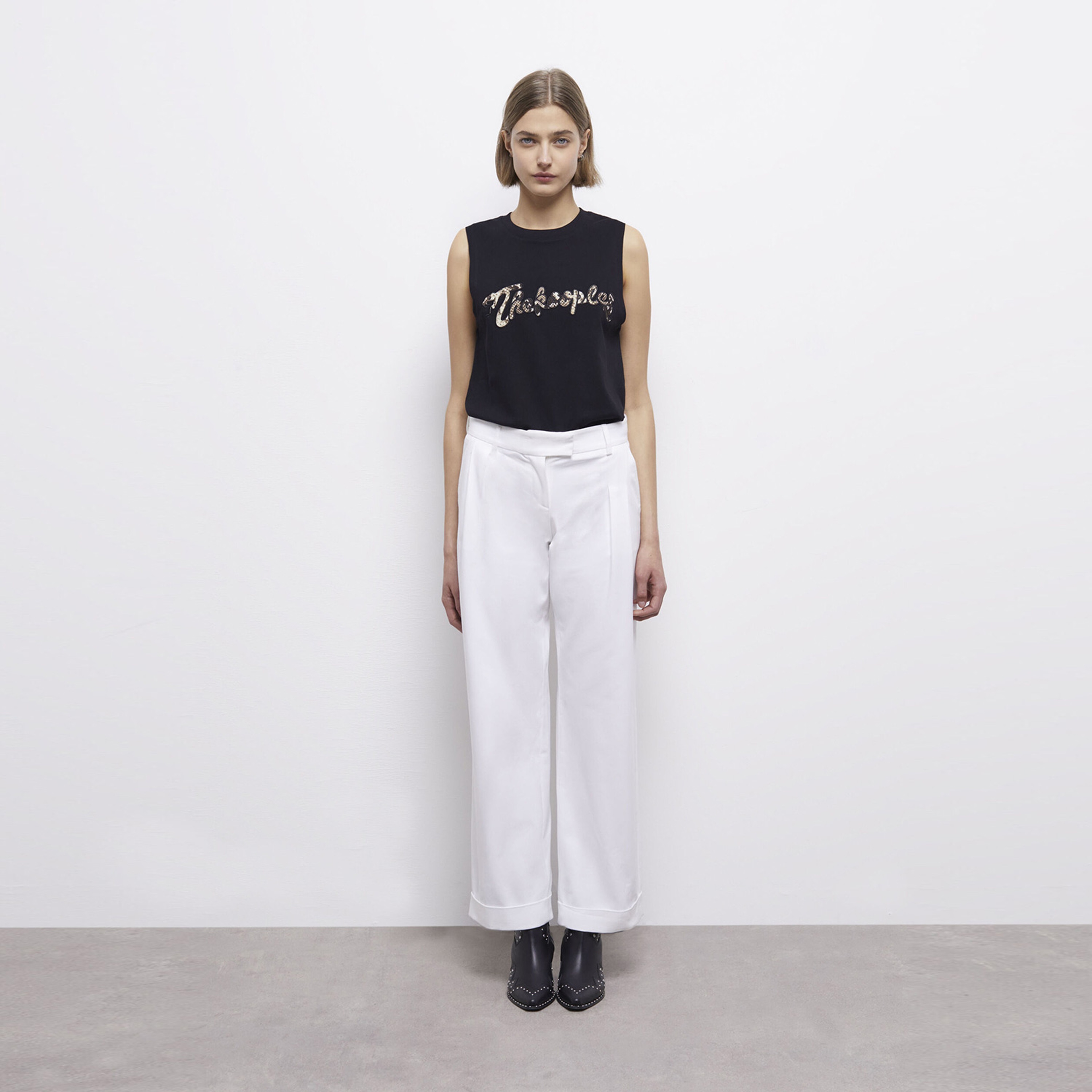 KADIN BEYAZ WIDE LEG PANTOLON