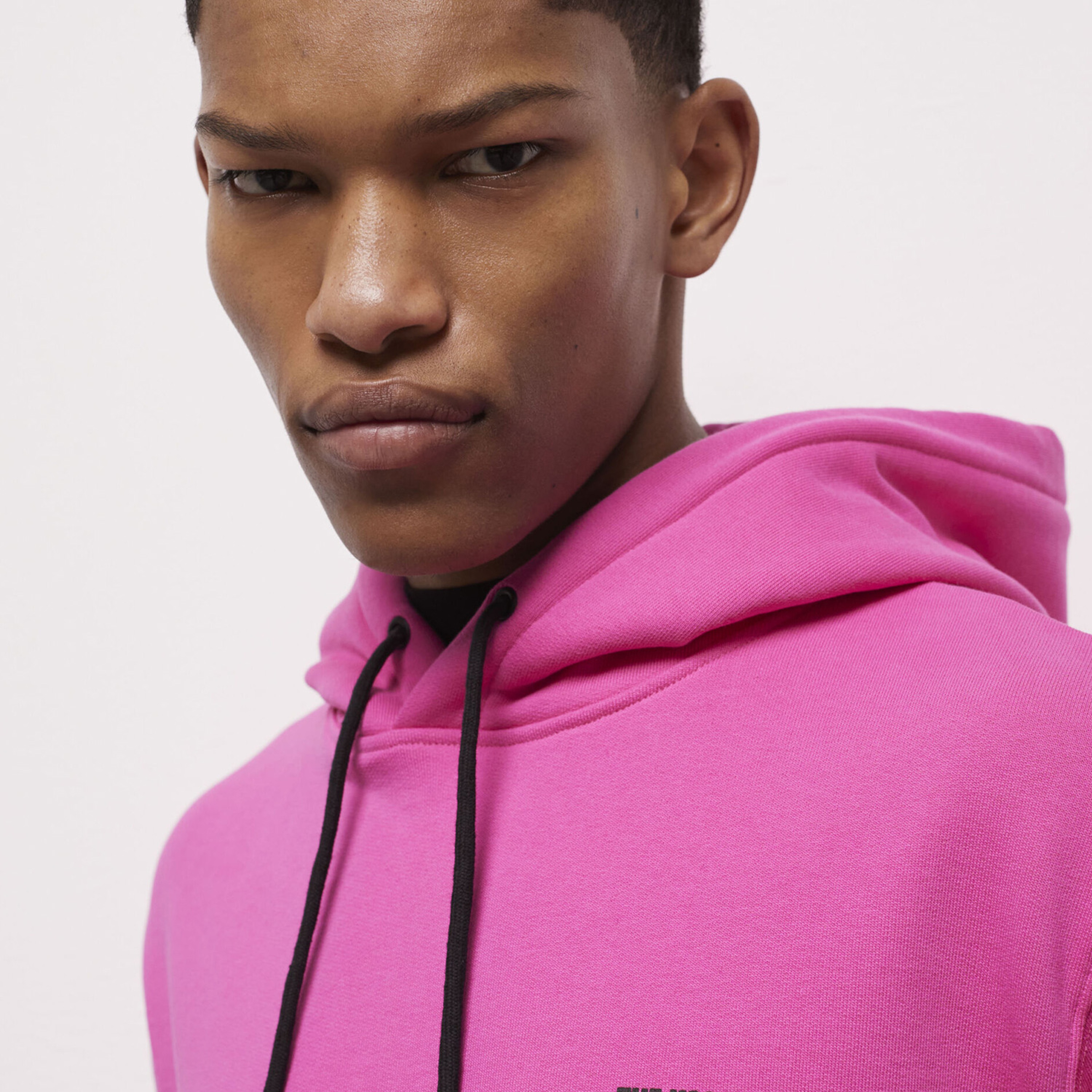 The Kooples Erkek Logo Baskılı Pembe Sweatshirt
