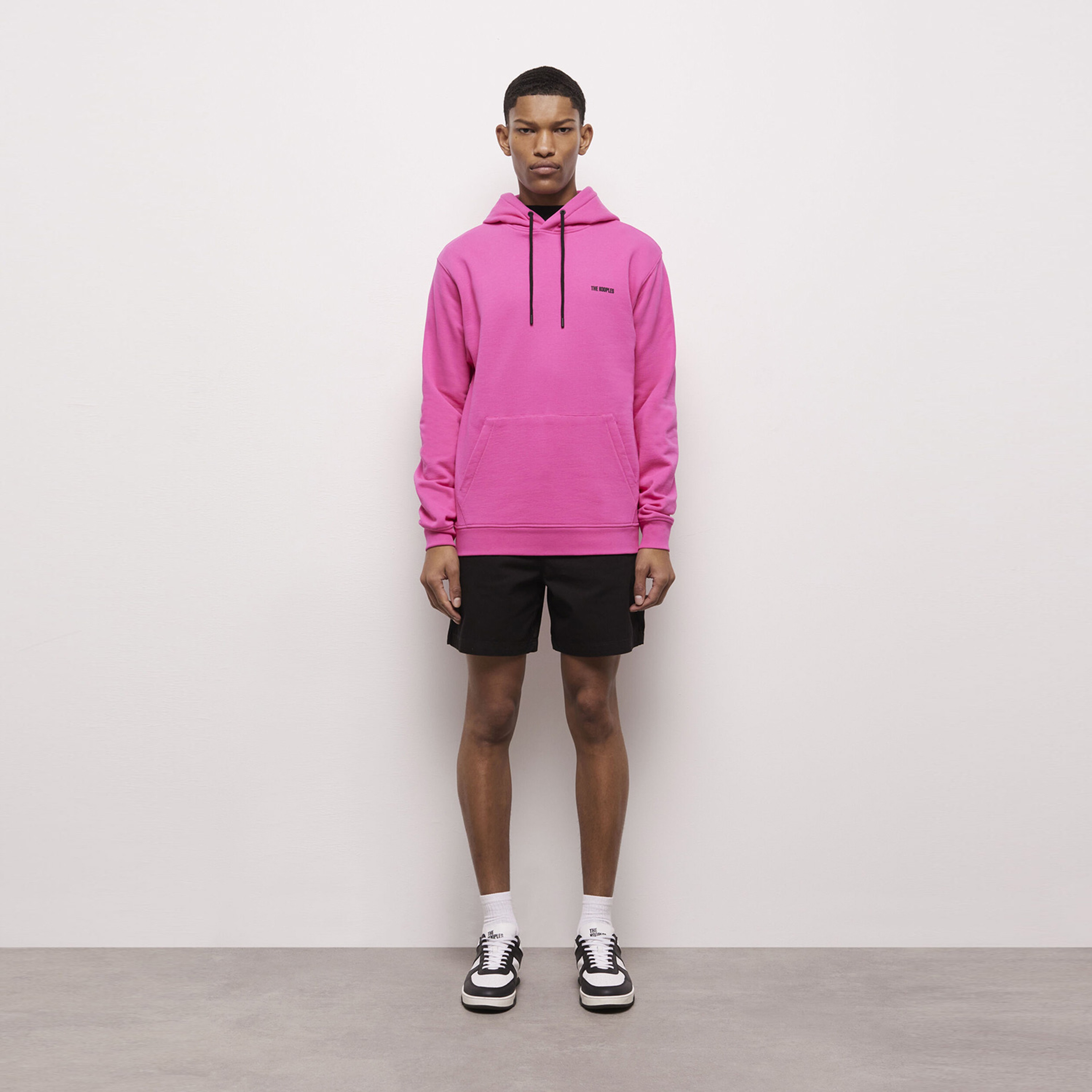 The Kooples Erkek Logo Baskılı Pembe Sweatshirt