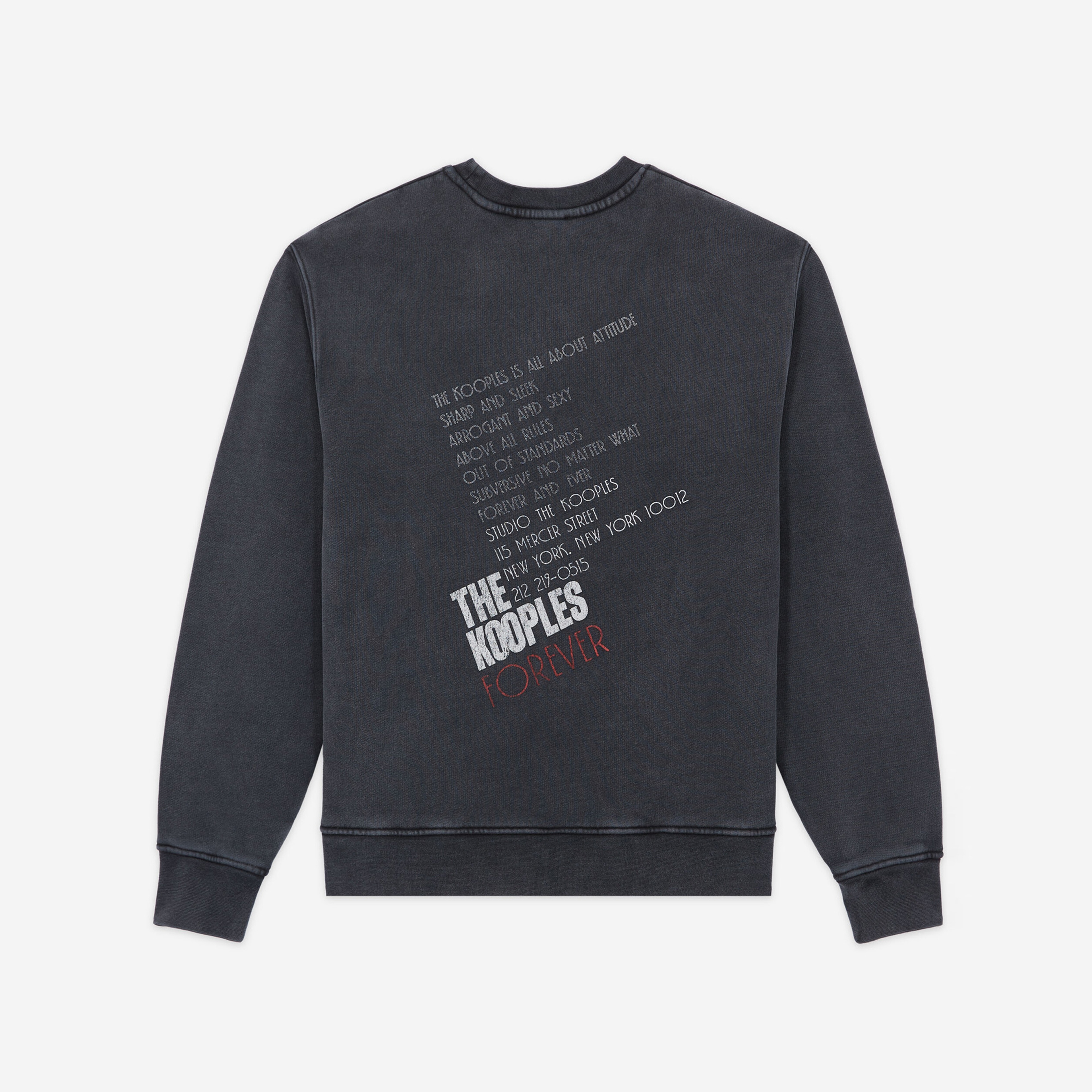 KADIN BASKILI SİYAH SWEATSHIRT