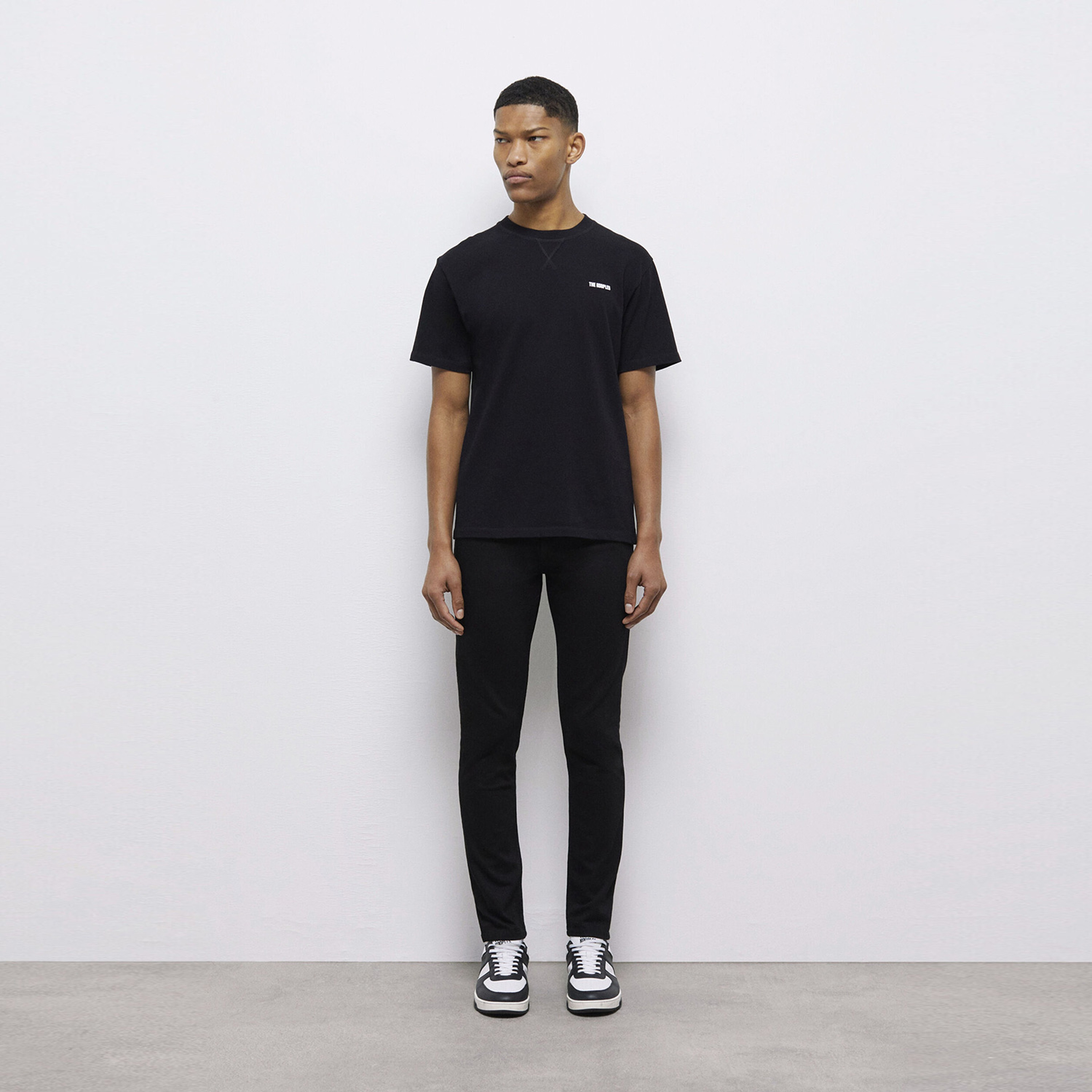 The Kooples Printed Erkek Siyah T-Shirt