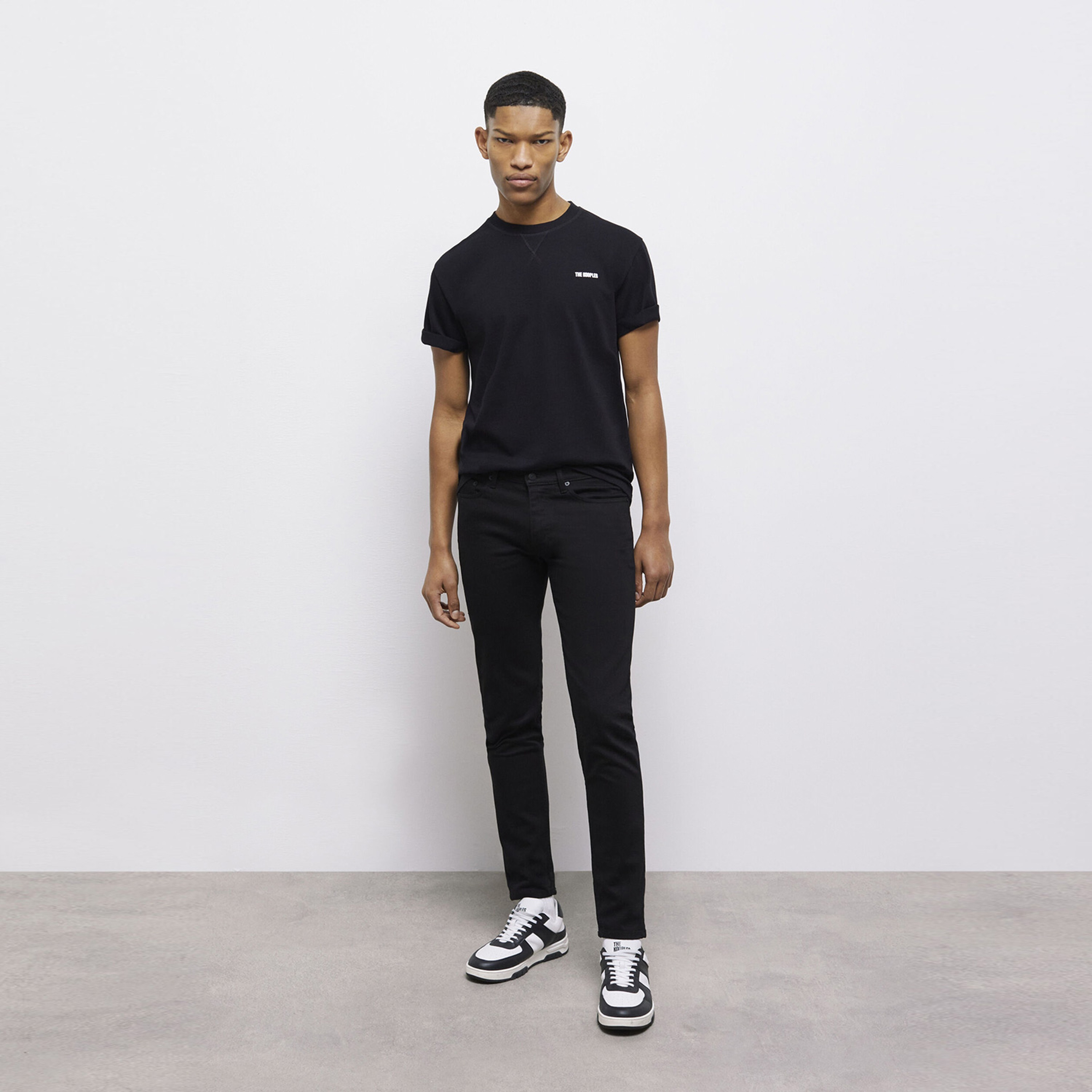 The Kooples Printed Erkek Siyah T-Shirt