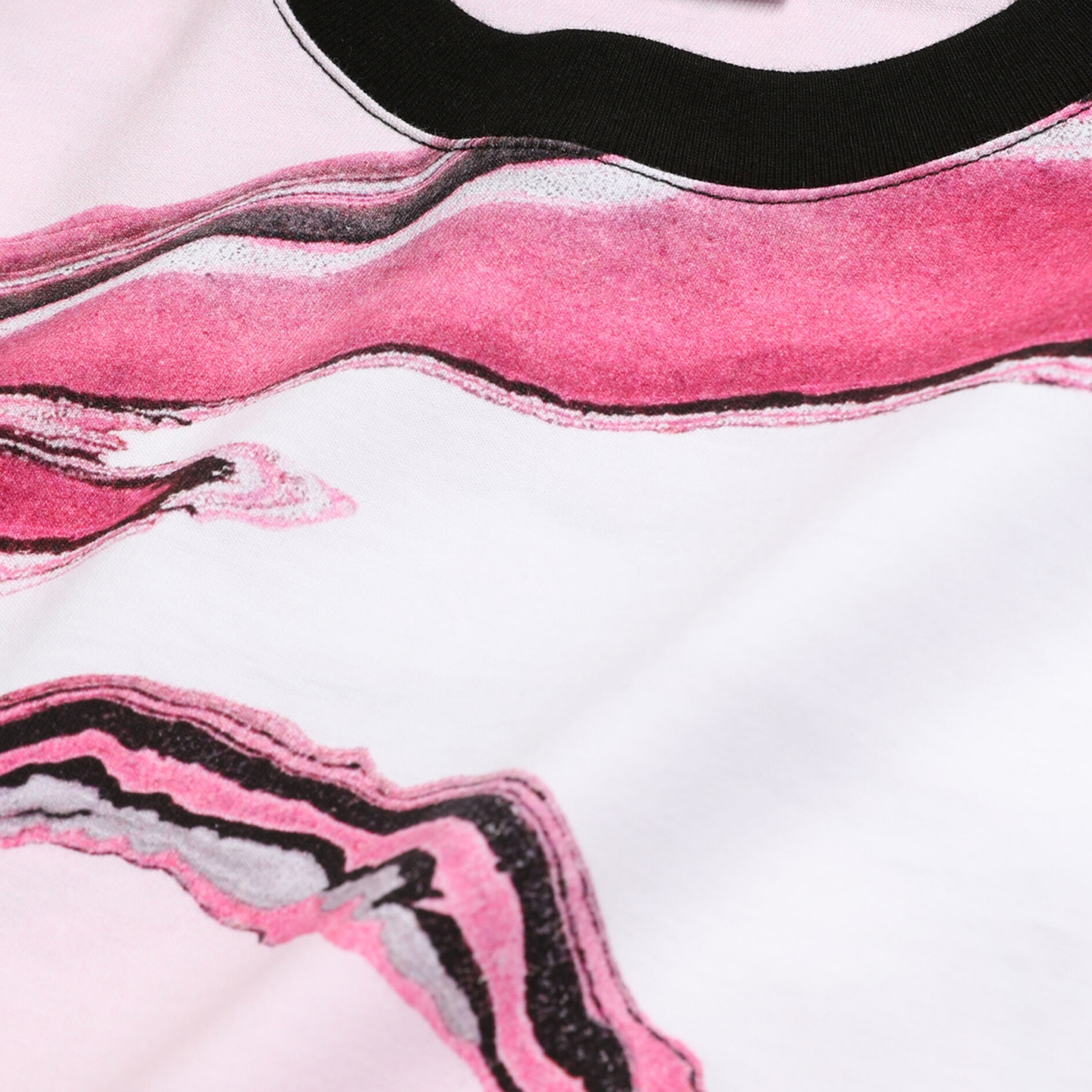 KADIN BASKILI PEMBE T-SHIRT