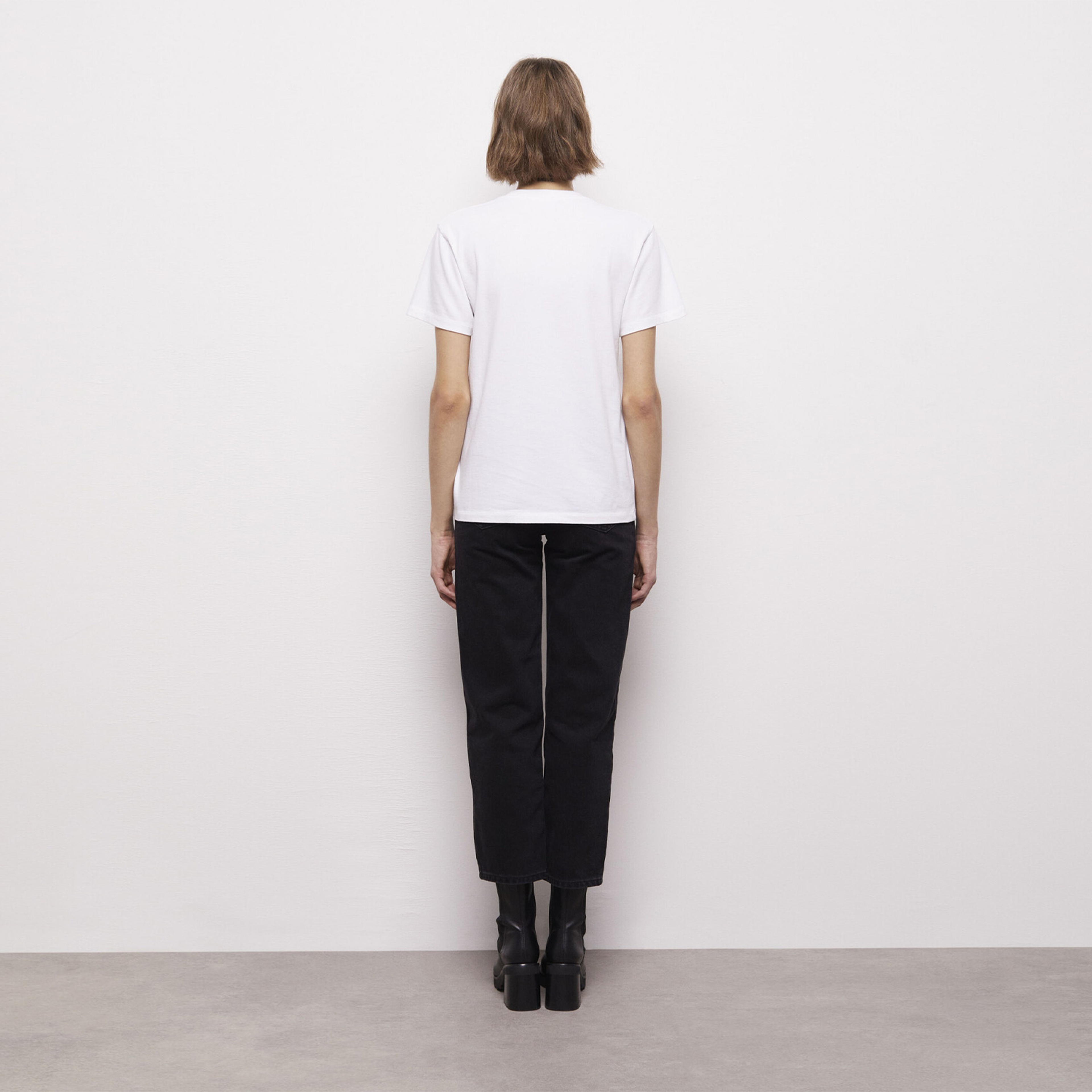 The Kooples Kadın Baskılı Beyaz T-Shirt