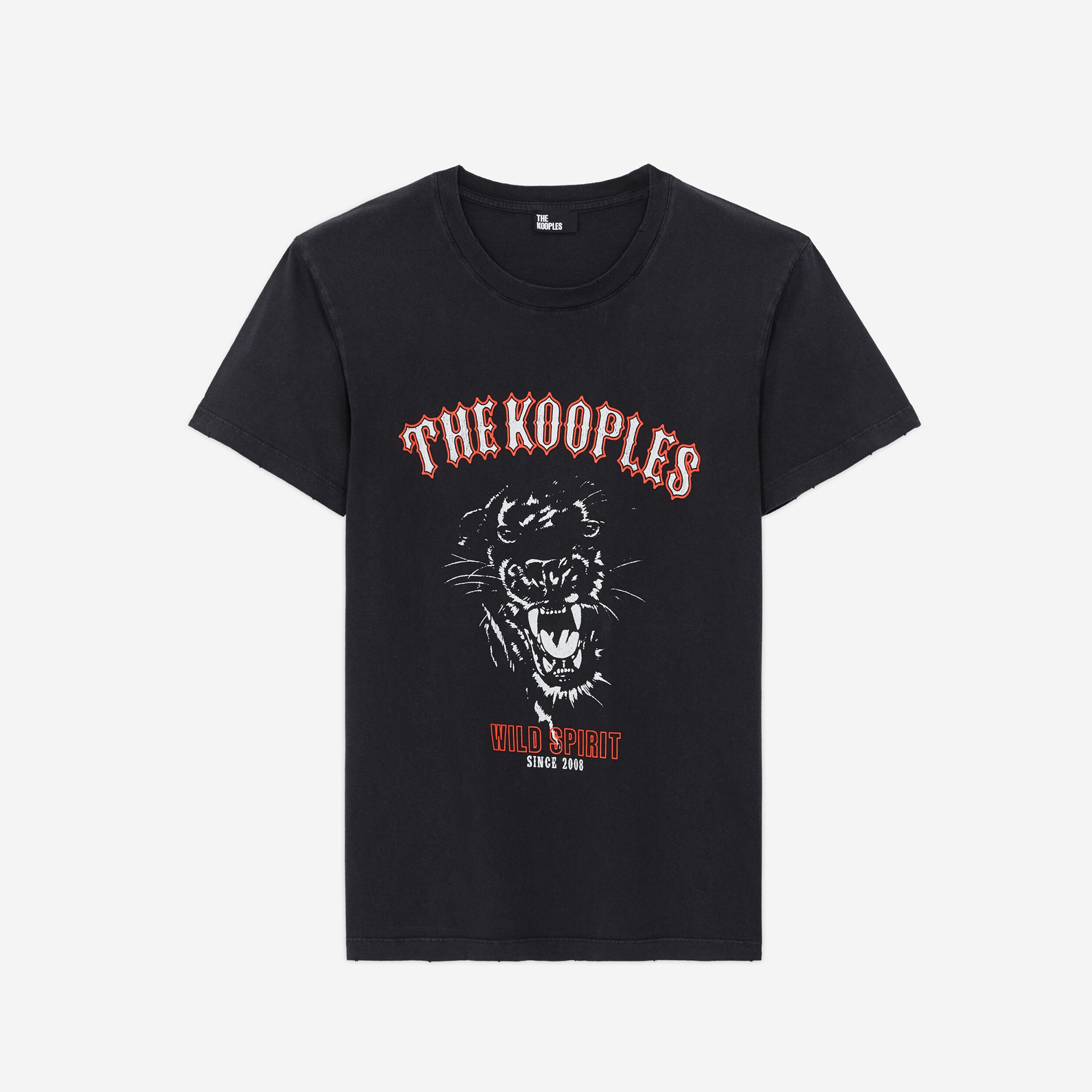 The Kooples Screen-printed Kadın Siyah T-Shirt