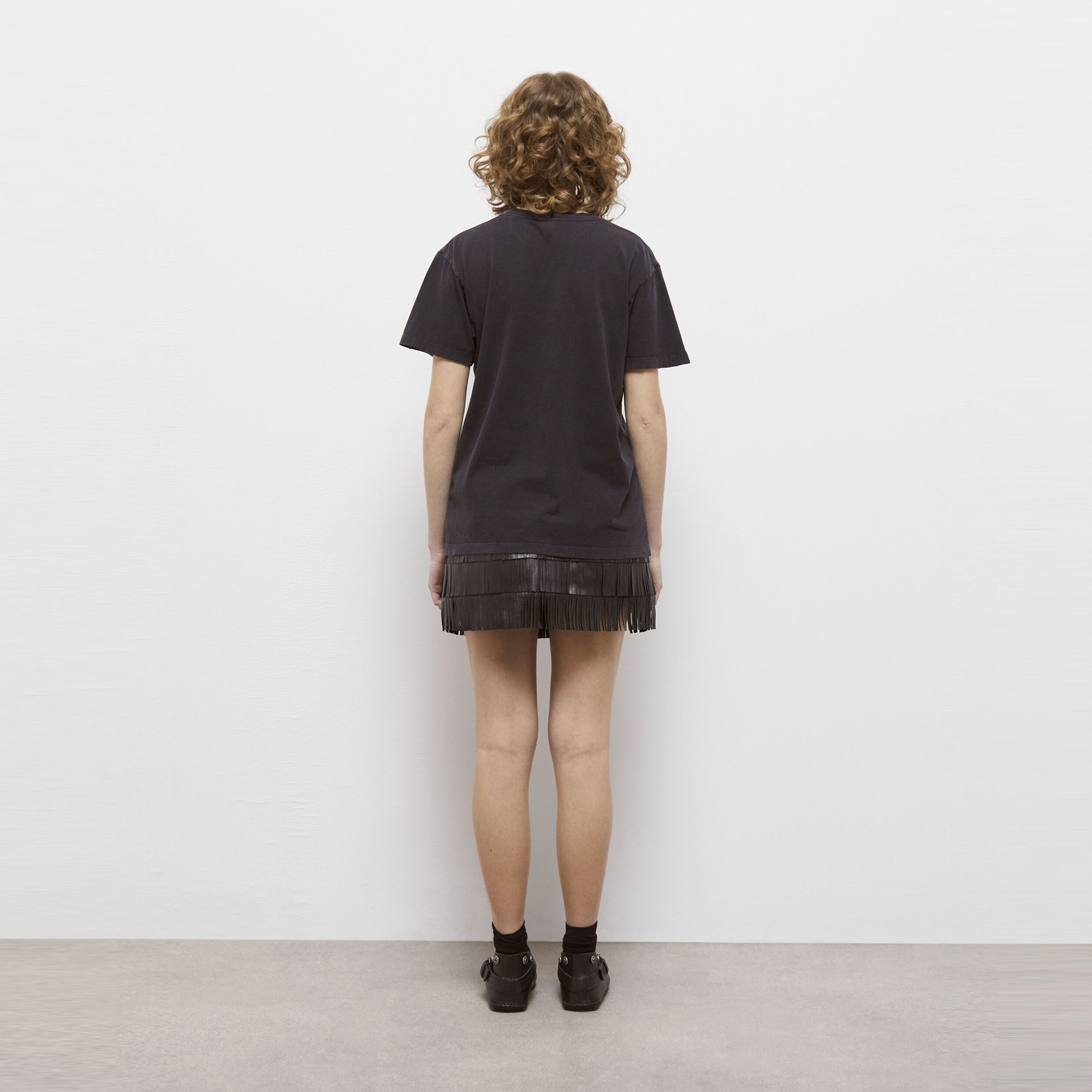 The Kooples Screen-printed Kadın Siyah T-Shirt