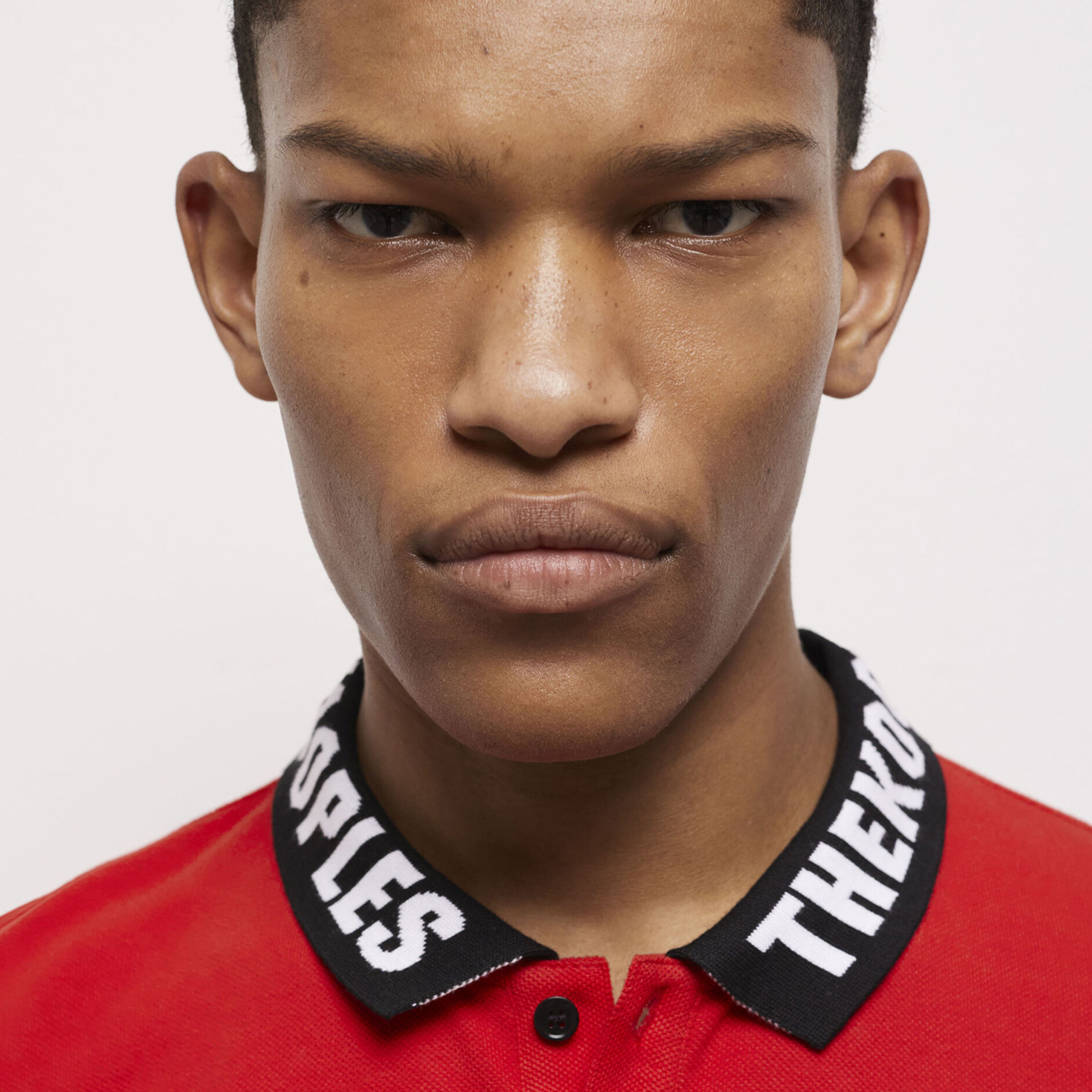 ERKEK BASKILI KIRMIZI POLO