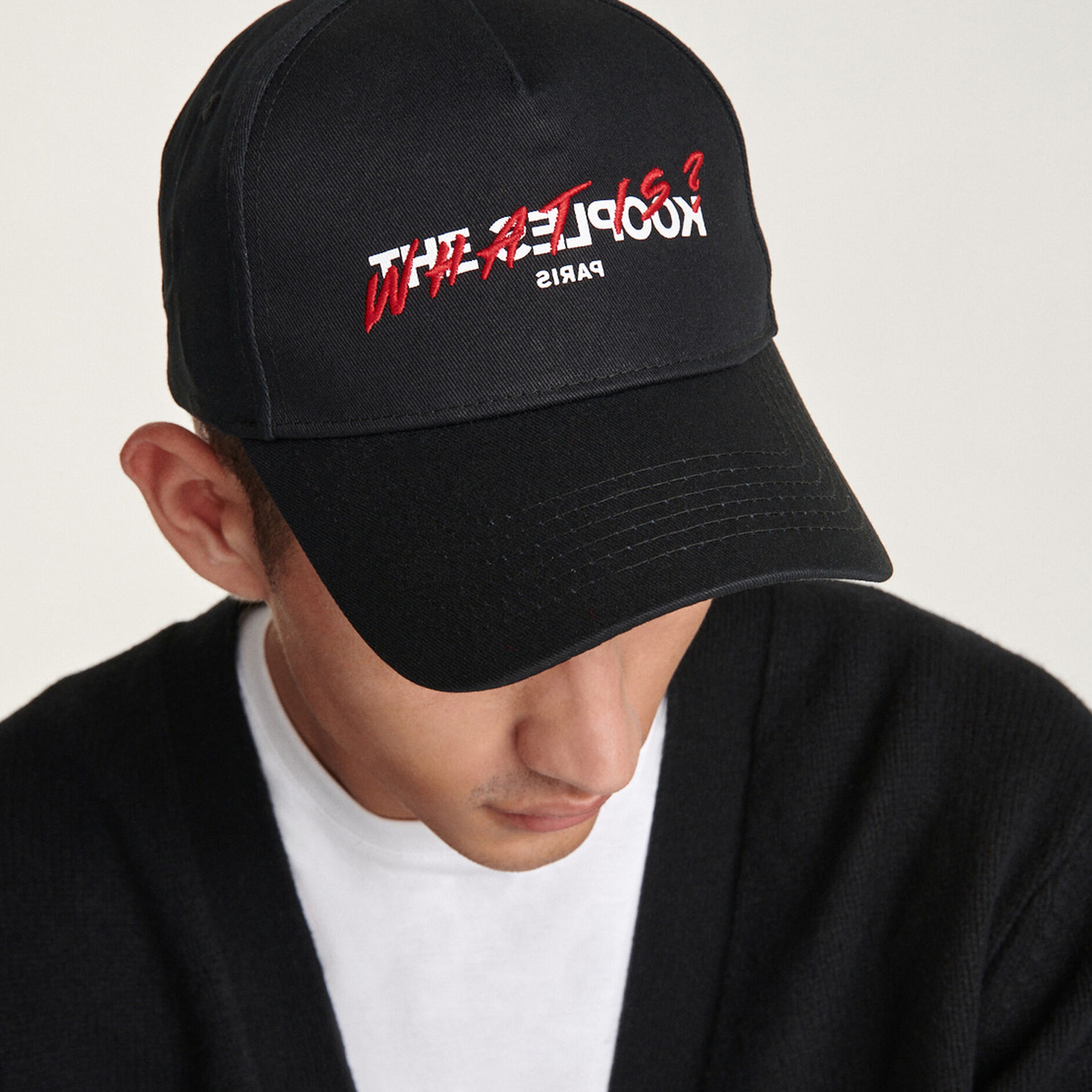 The Kooples Logo Erkek Siyah Şapka