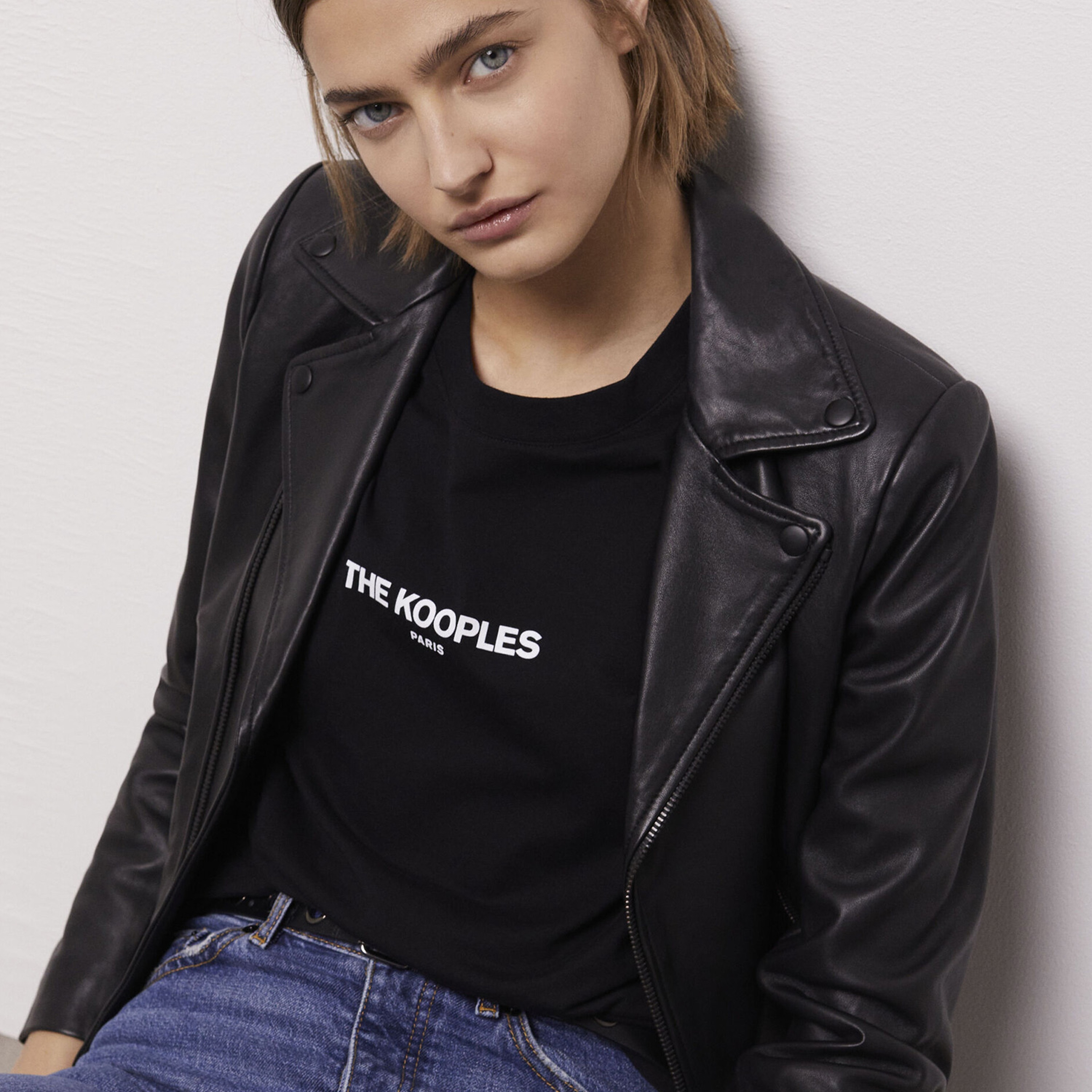 KADIN LOGO BASKILI SİYAH TSHIRT