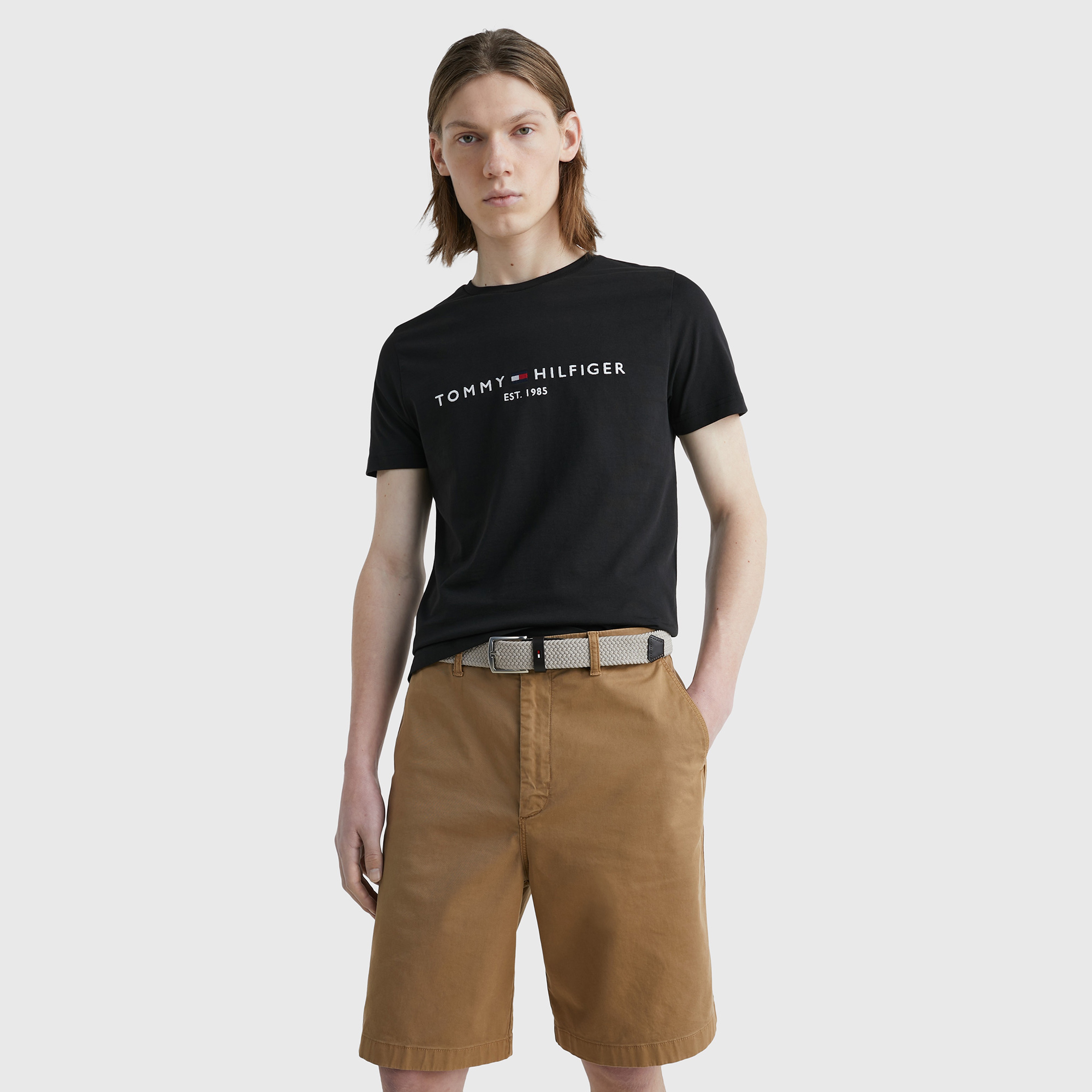 Tommy Hilfiger Erkek Siyah T-Shirt