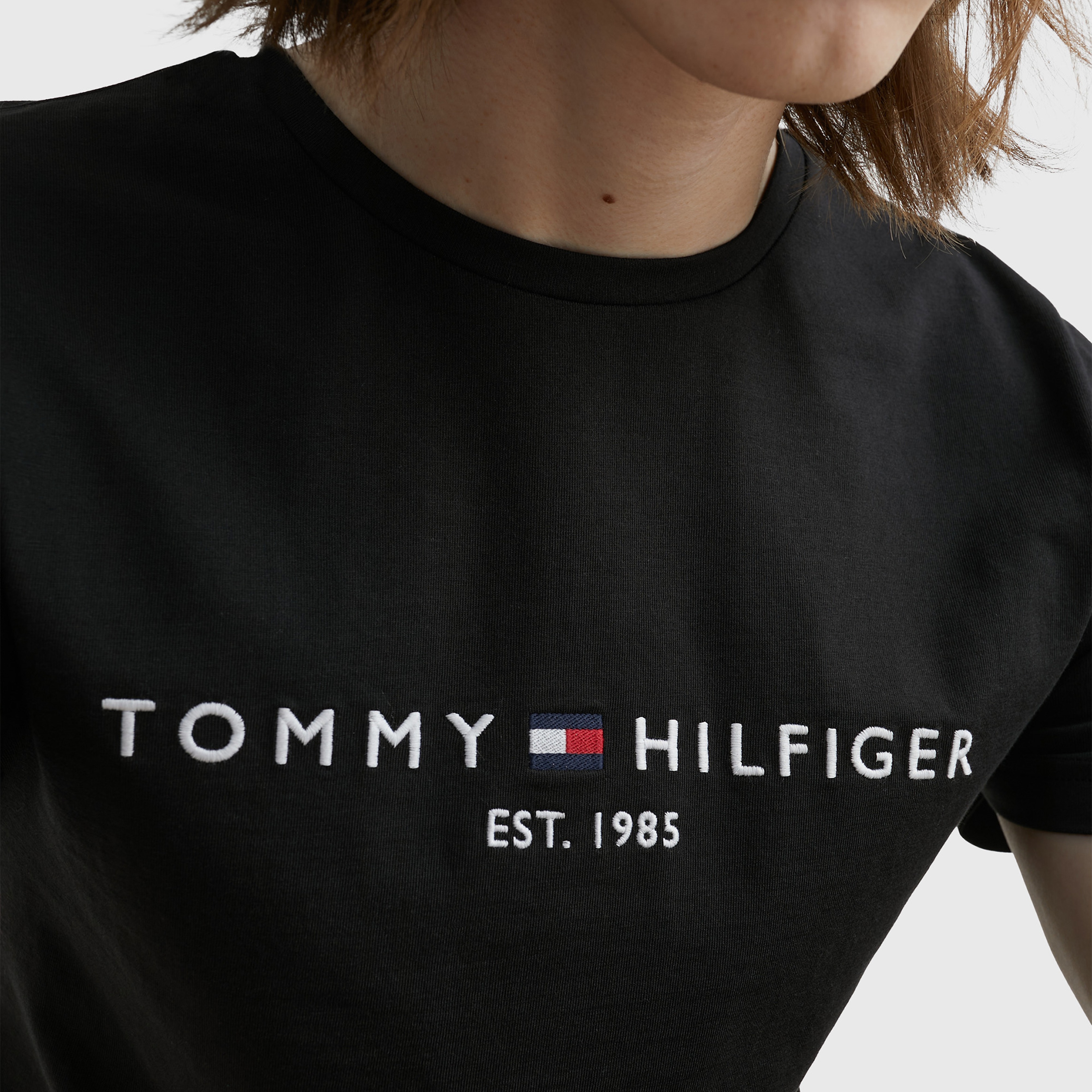 Tommy Hilfiger Erkek Siyah T-Shirt