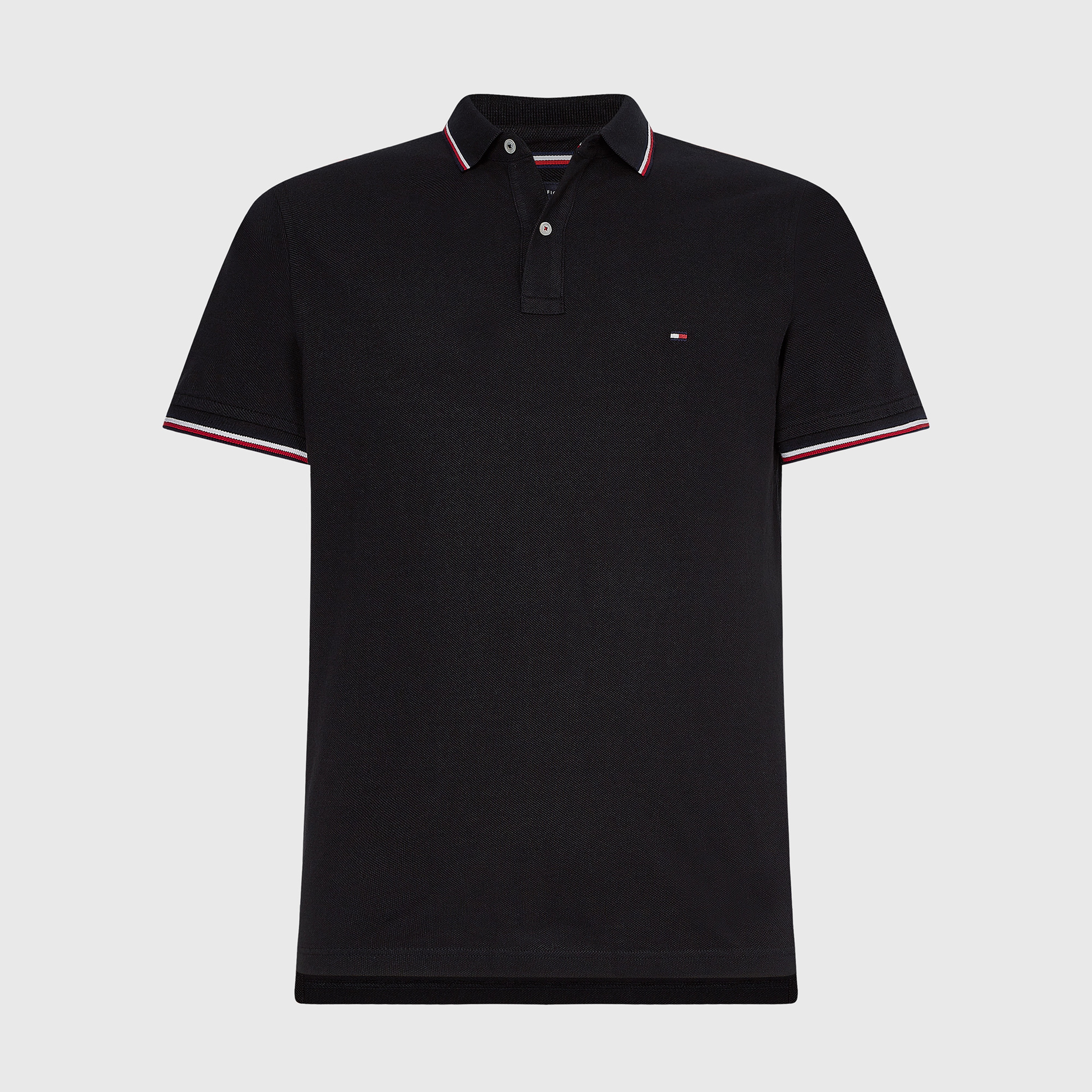 Tommy Hilfiger Erkek Siyah Polo