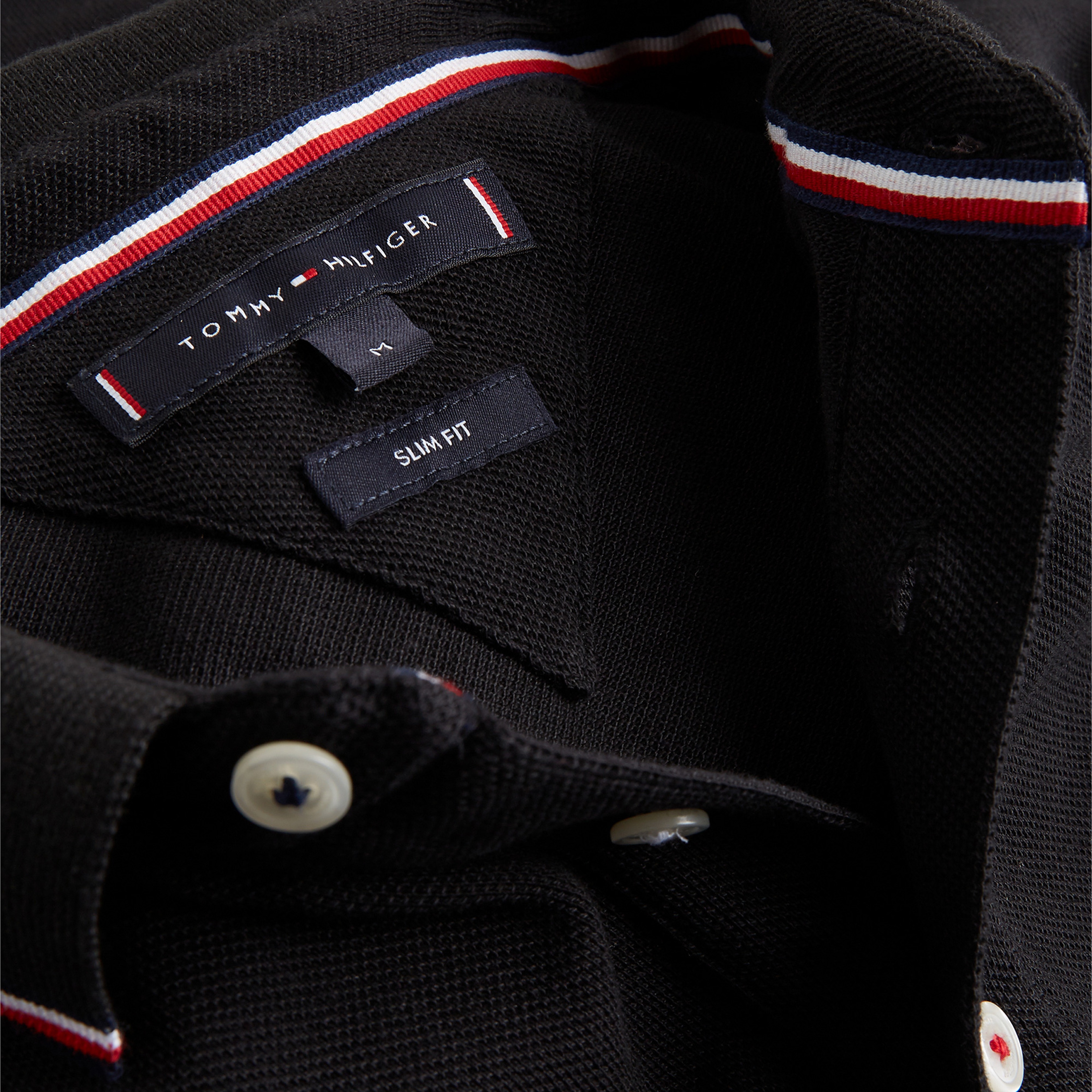 Tommy Hilfiger Erkek Siyah Polo