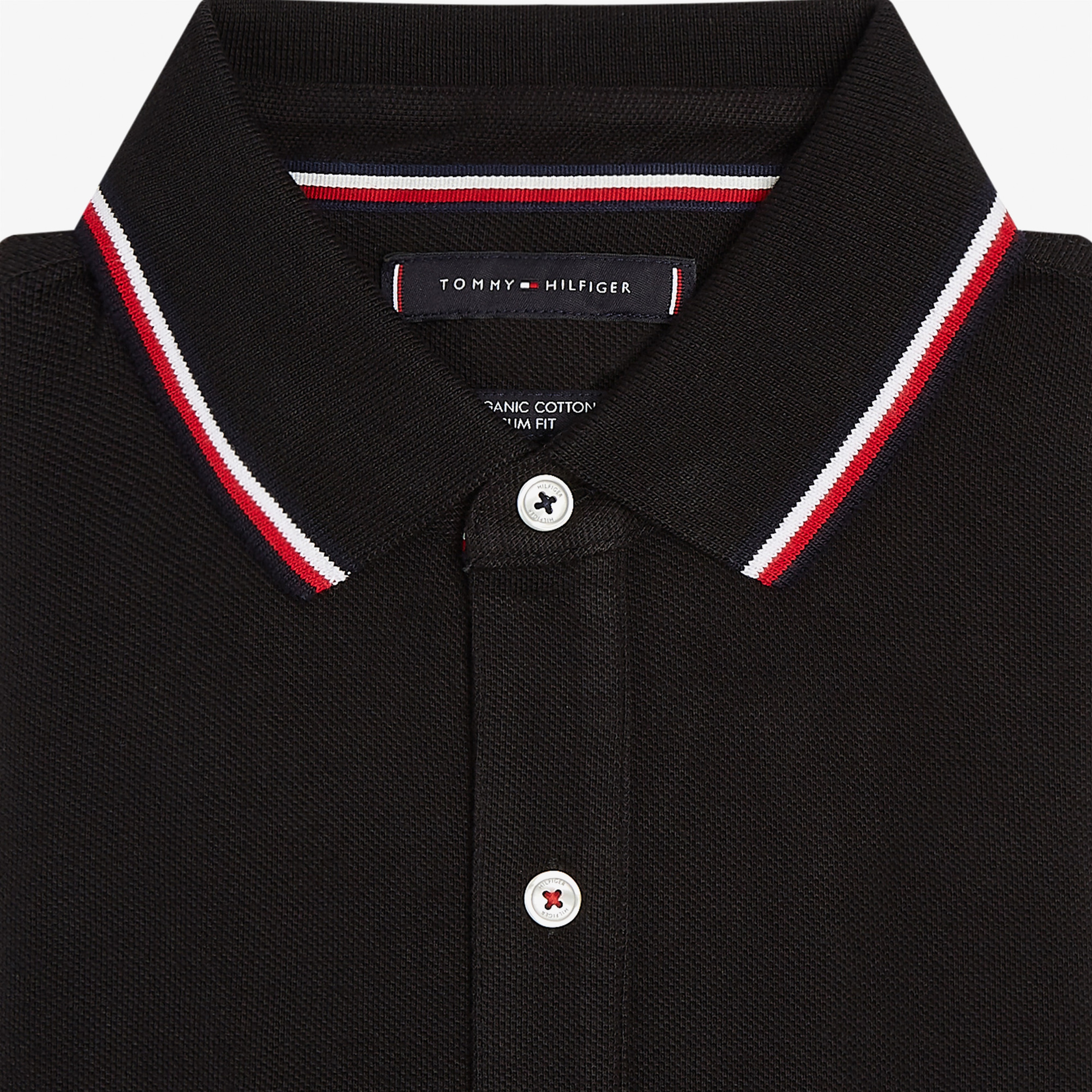 Tommy Hilfiger Erkek Siyah Polo