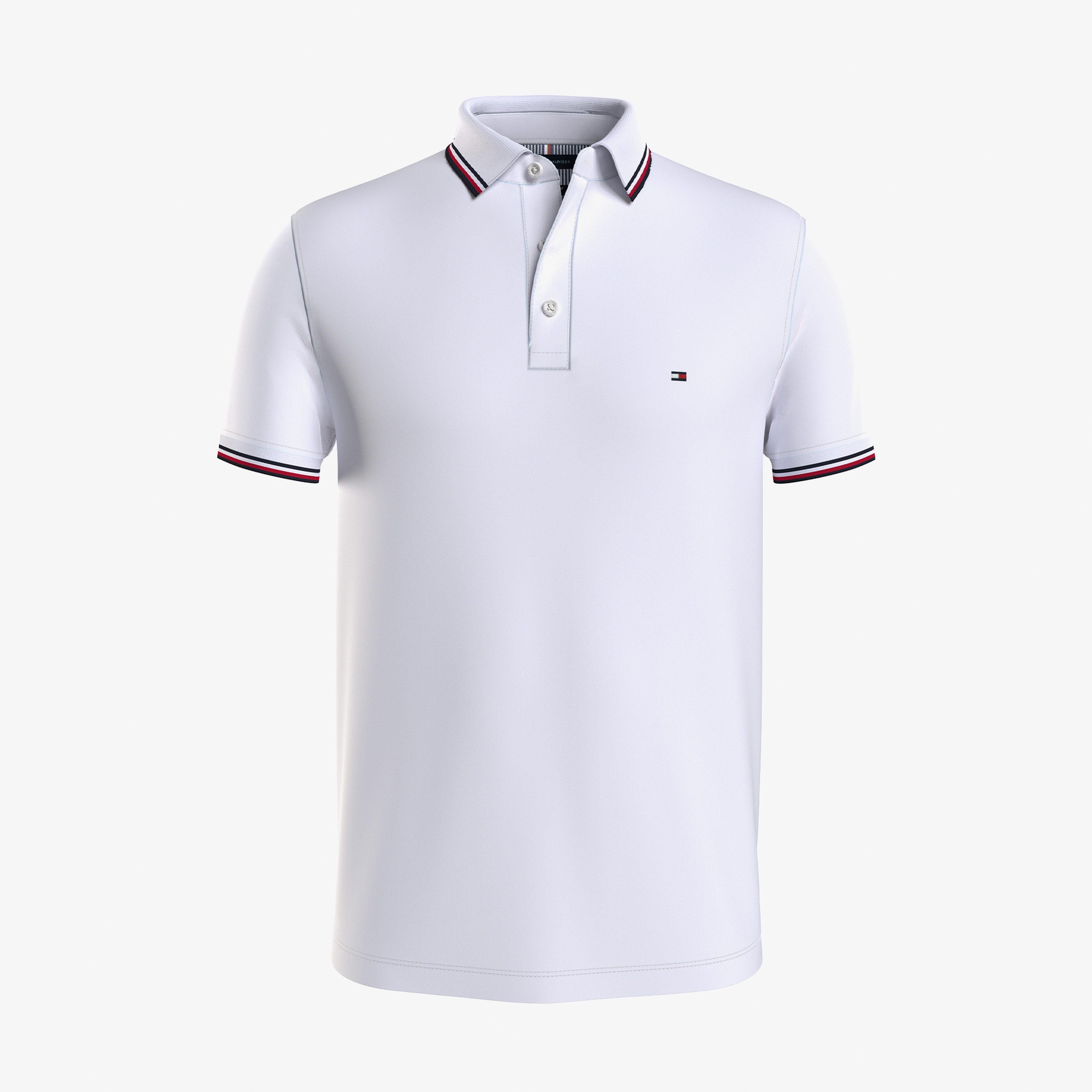 Tommy Hilfiger Erkek Beyaz Polo
