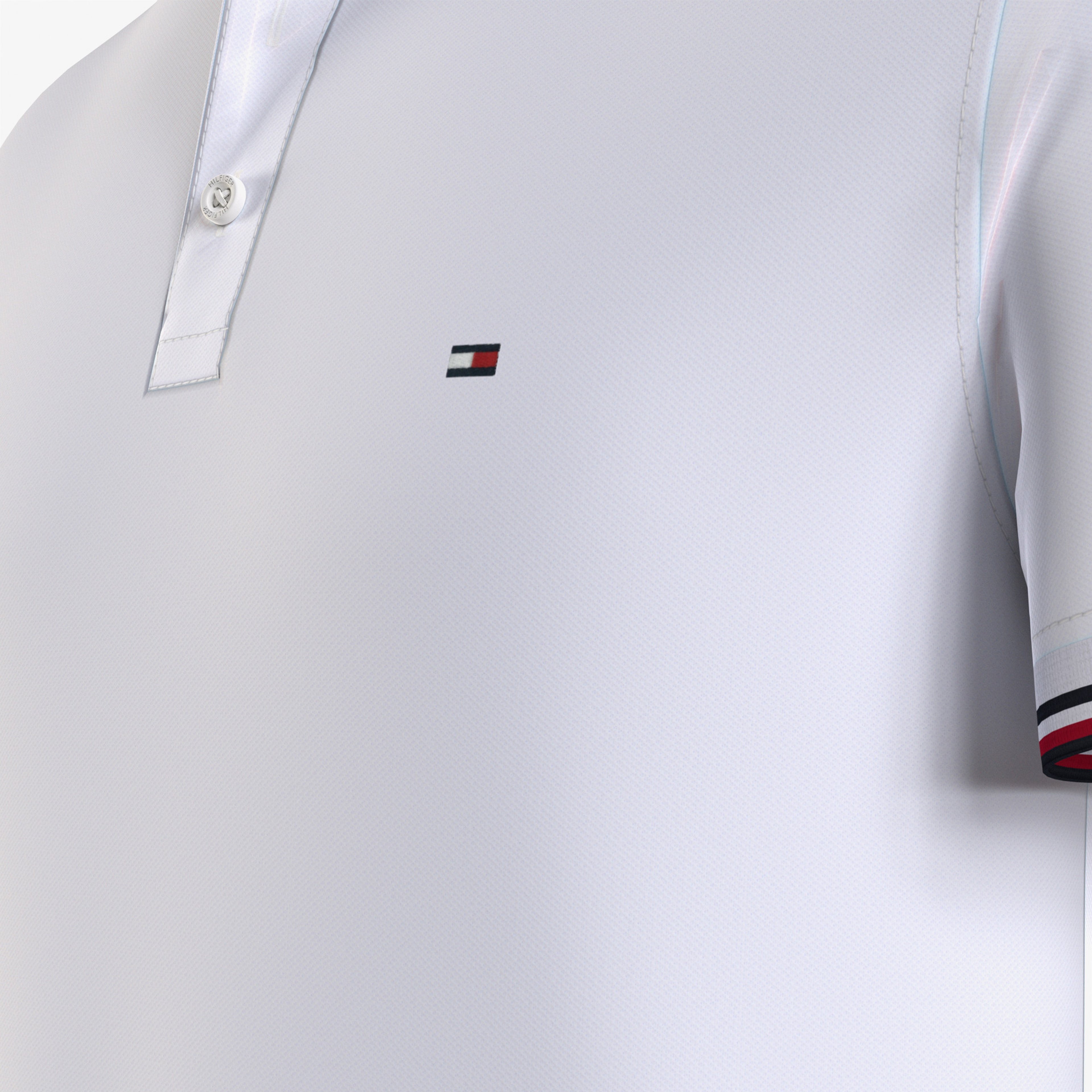 Tommy Hilfiger Erkek Beyaz Polo