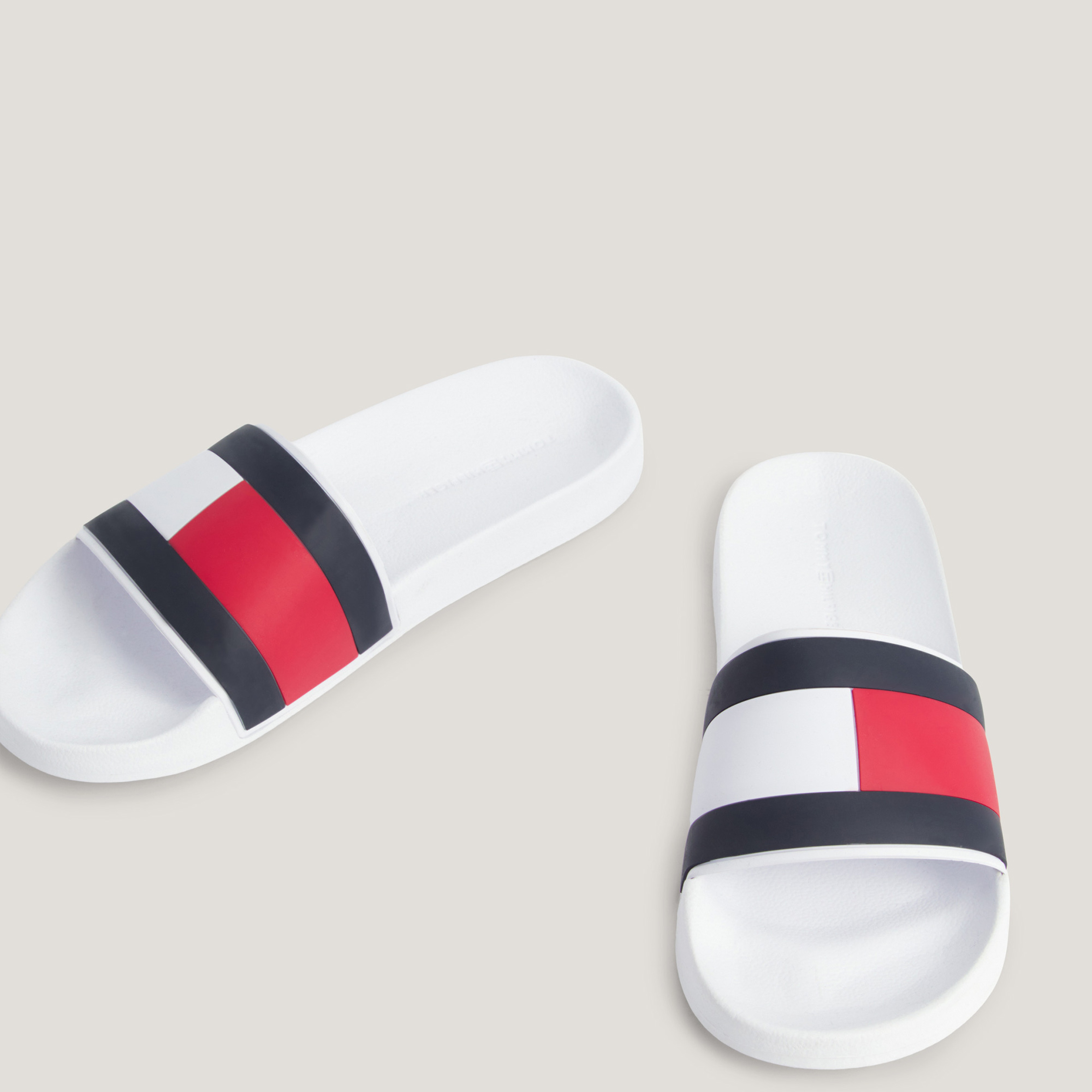 Tommy Hilfiger Erkek Beyaz Terlik