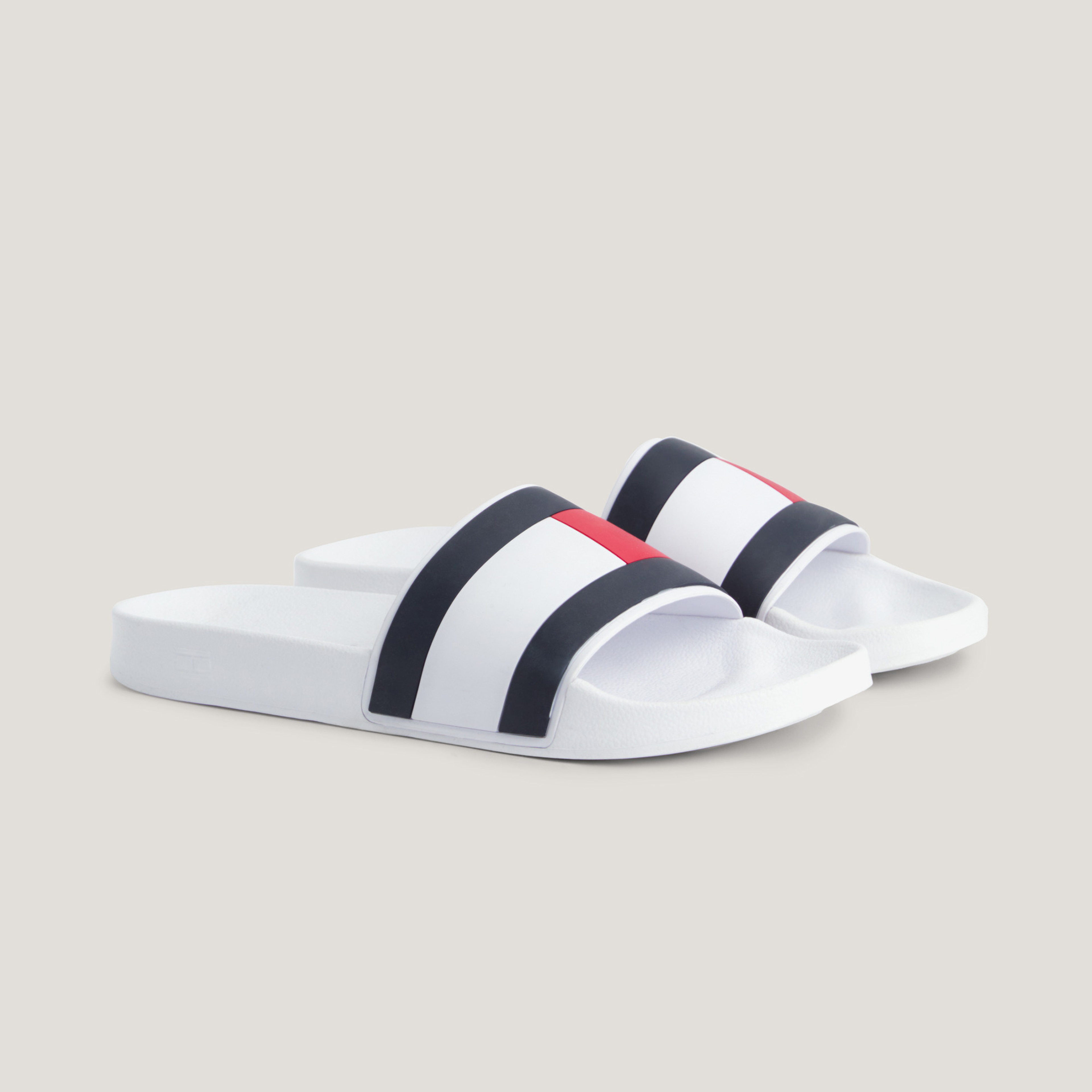 Tommy Hilfiger Erkek Beyaz Terlik