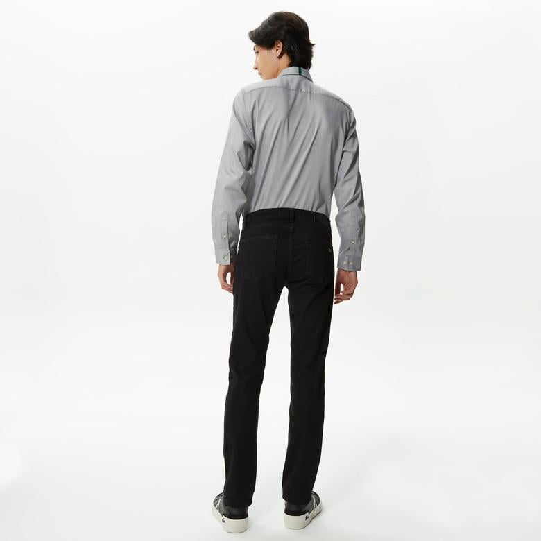 Erkek Slim Fit Siyah Jean Pantolon
