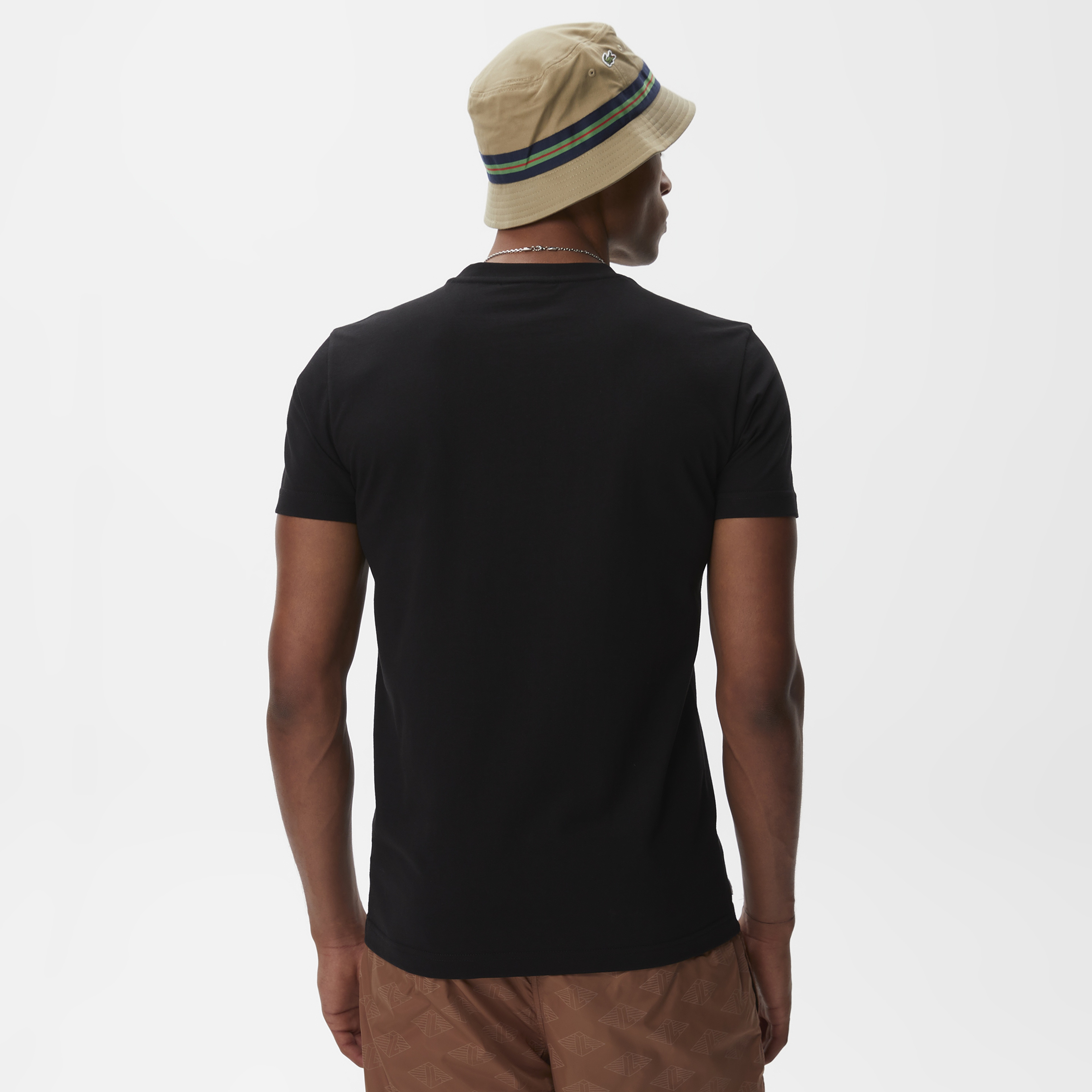 Erkek Regular Fit Bisiklet Yaka Baskılı Siyah T-Shirt