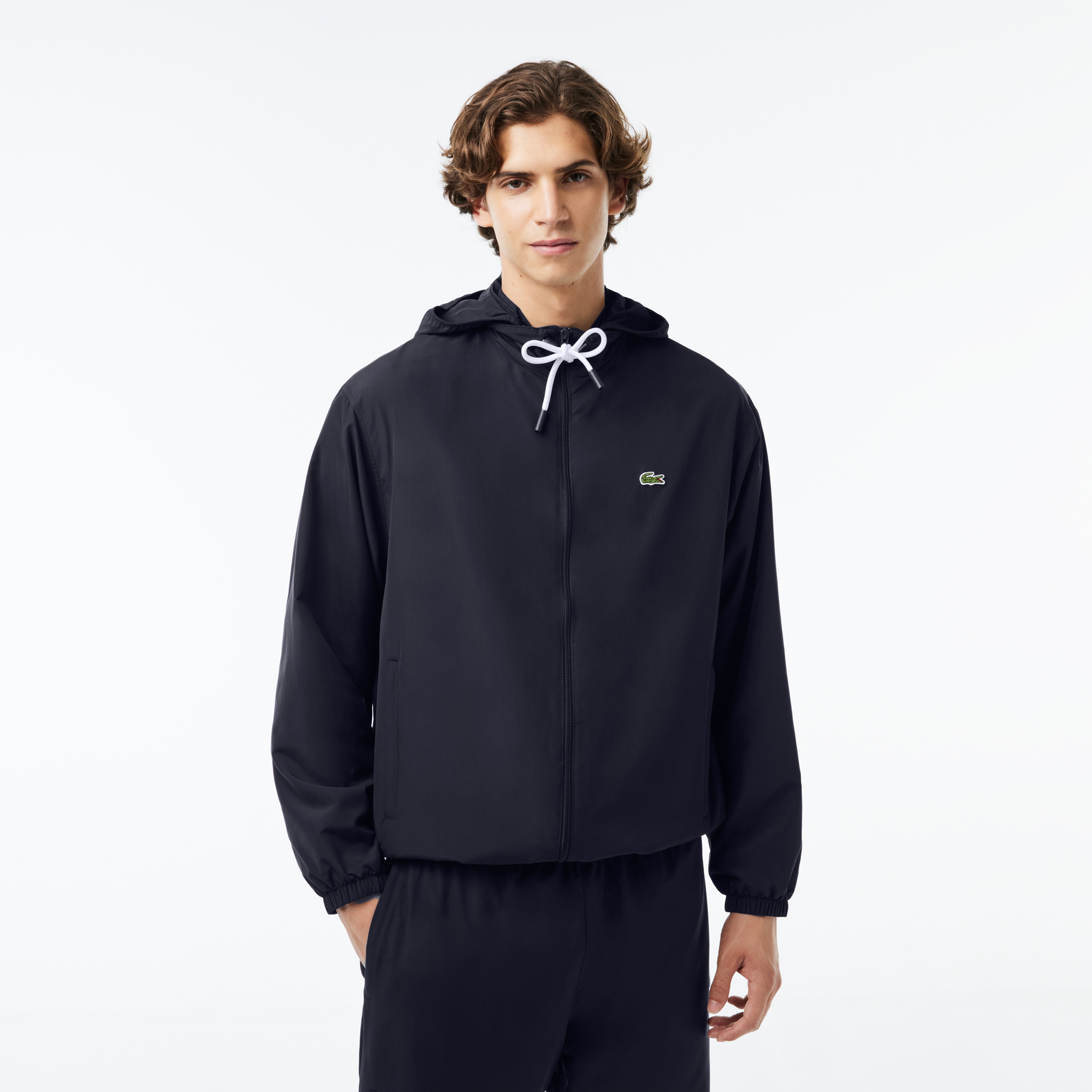 Erkek Kapüşonlu Lacivert Ceket