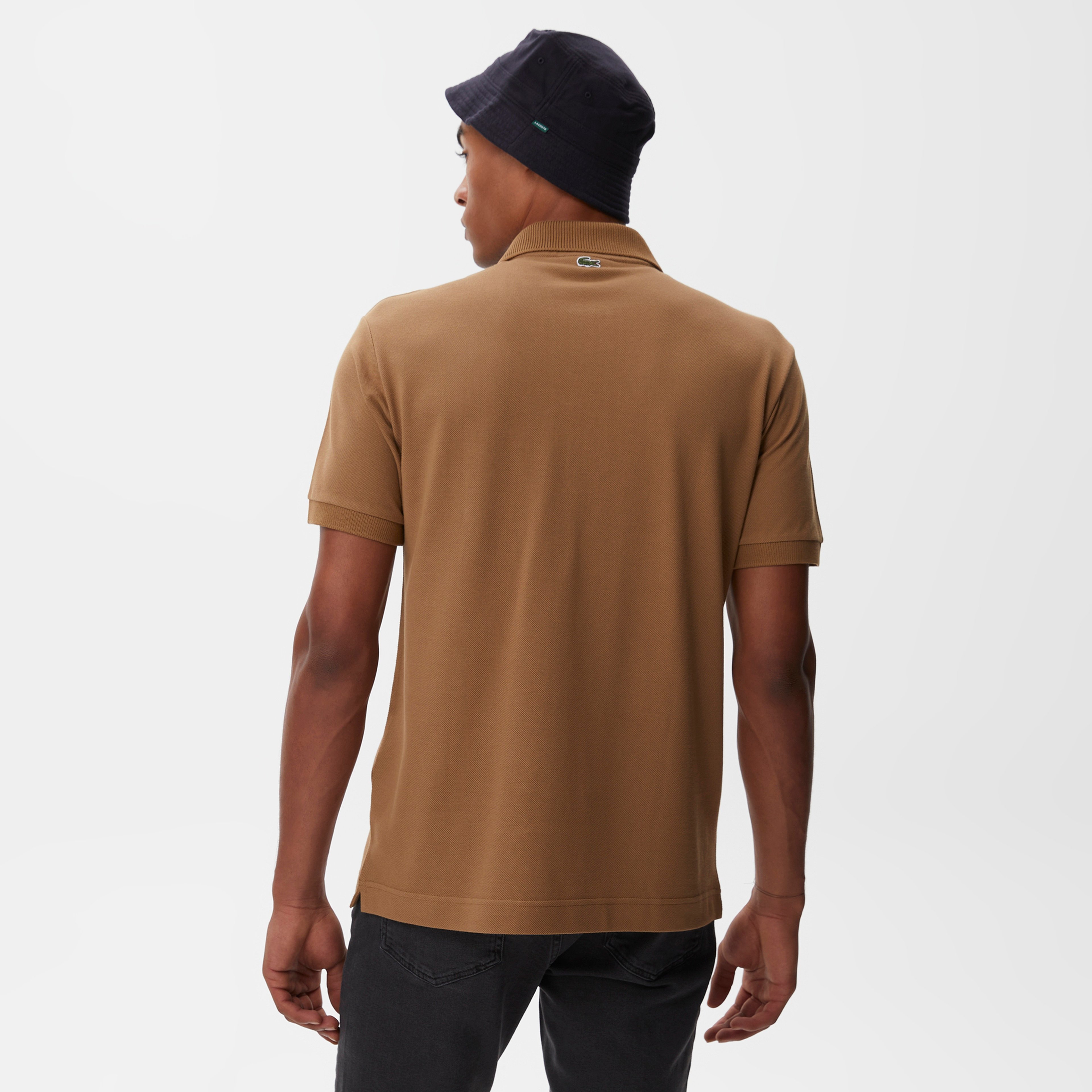 L.12.12 Erkek Classic Fit Baskılı Kahverengi Polo