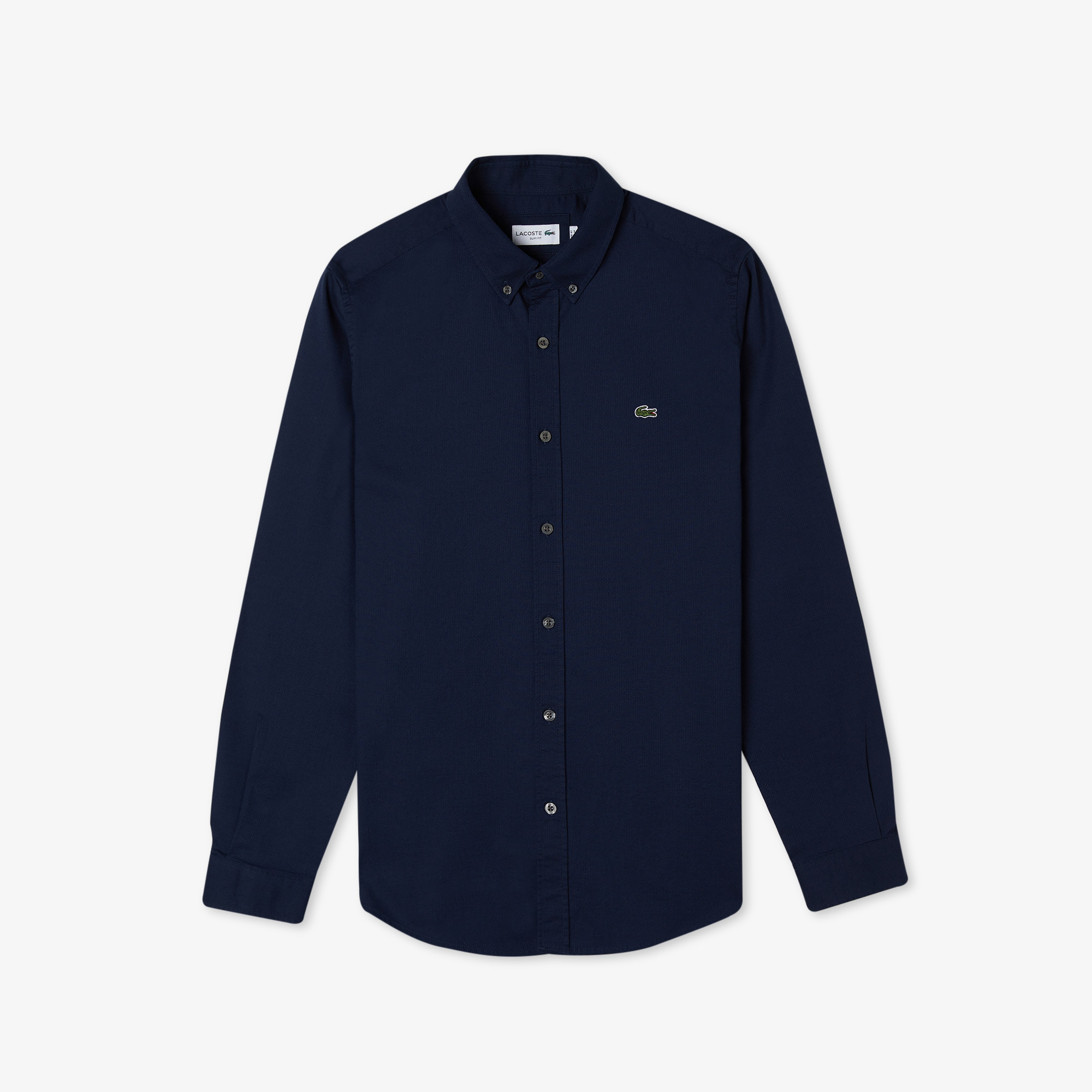 Lacoste Erkek Slim Fit Düğmeli Yaka Lacivert Gömlek