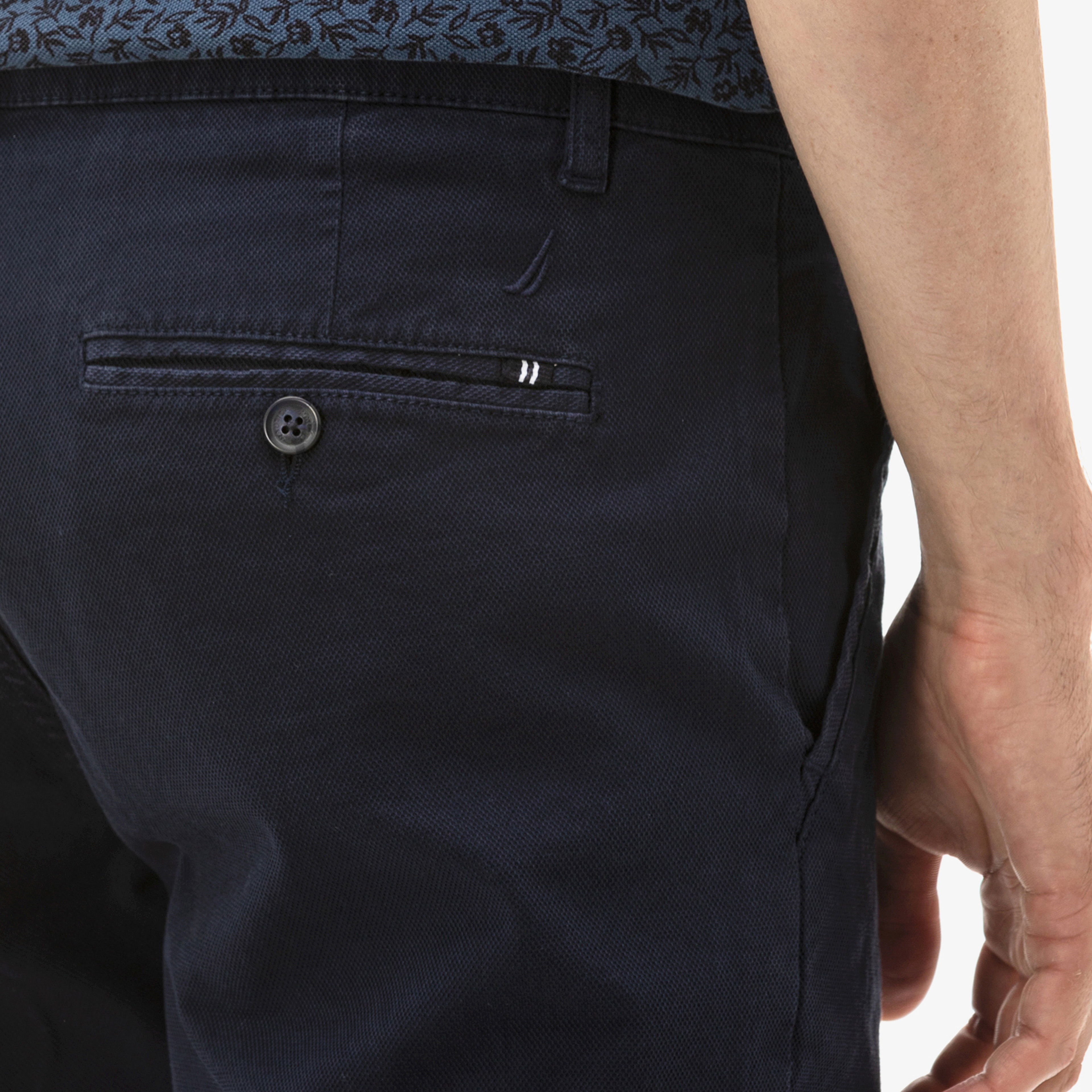 NAUTICA ERKEK SLIM FIT LACİVERT BERMUDA ŞORT