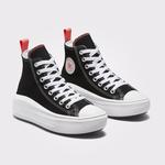 Converse Chuck Taylor All Star Move Canvas Platform Çocuk Siyah Sneaker