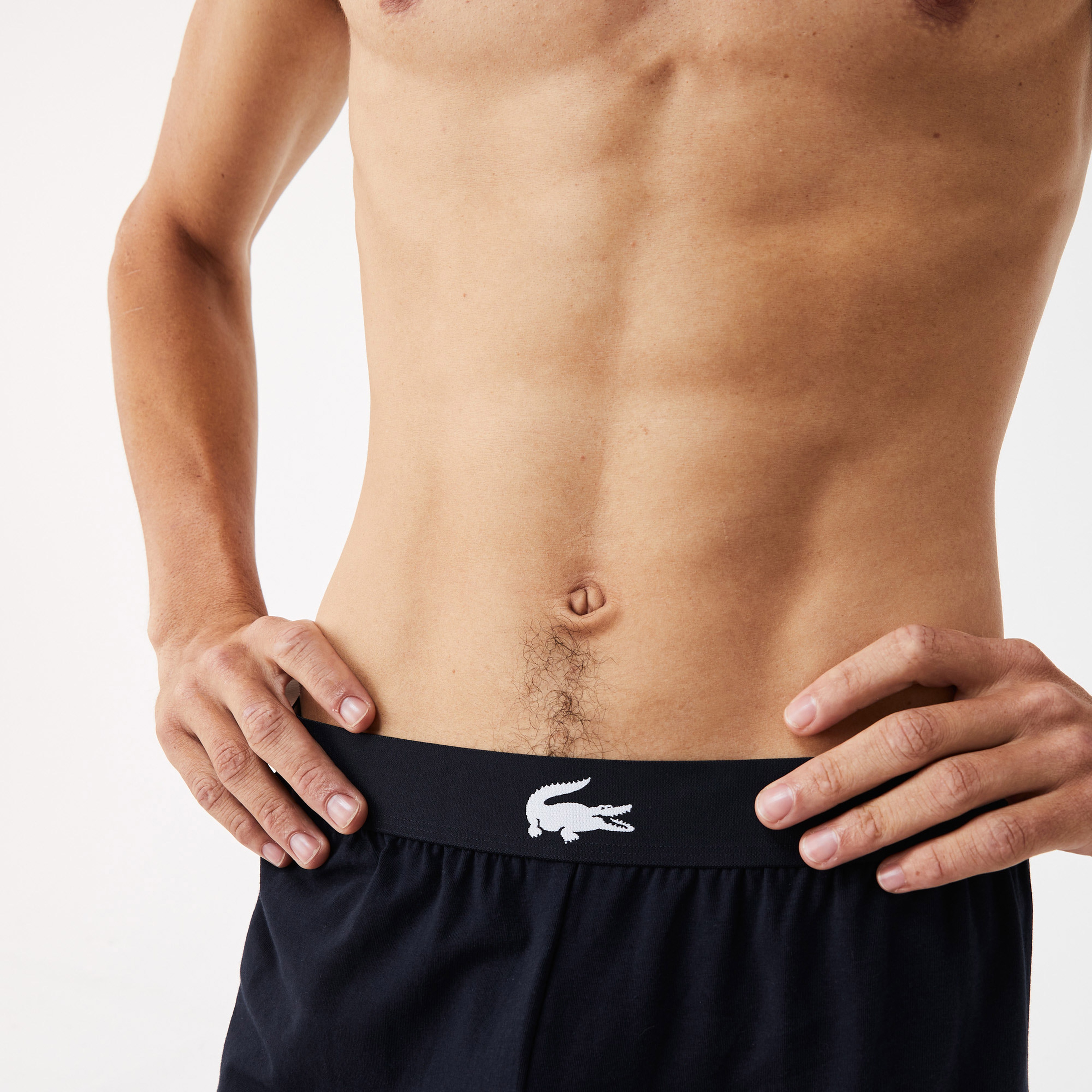 Erkek Straight Fit Baskılı Lacivert Şort