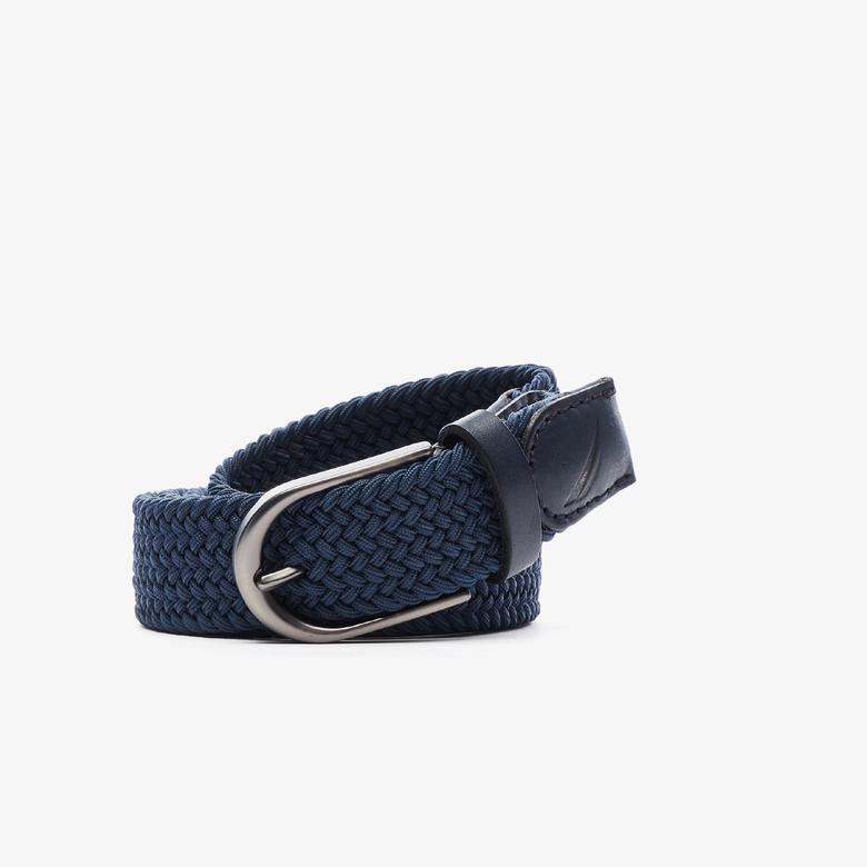 Nautica Erkek Lacivert Örgü Kemer