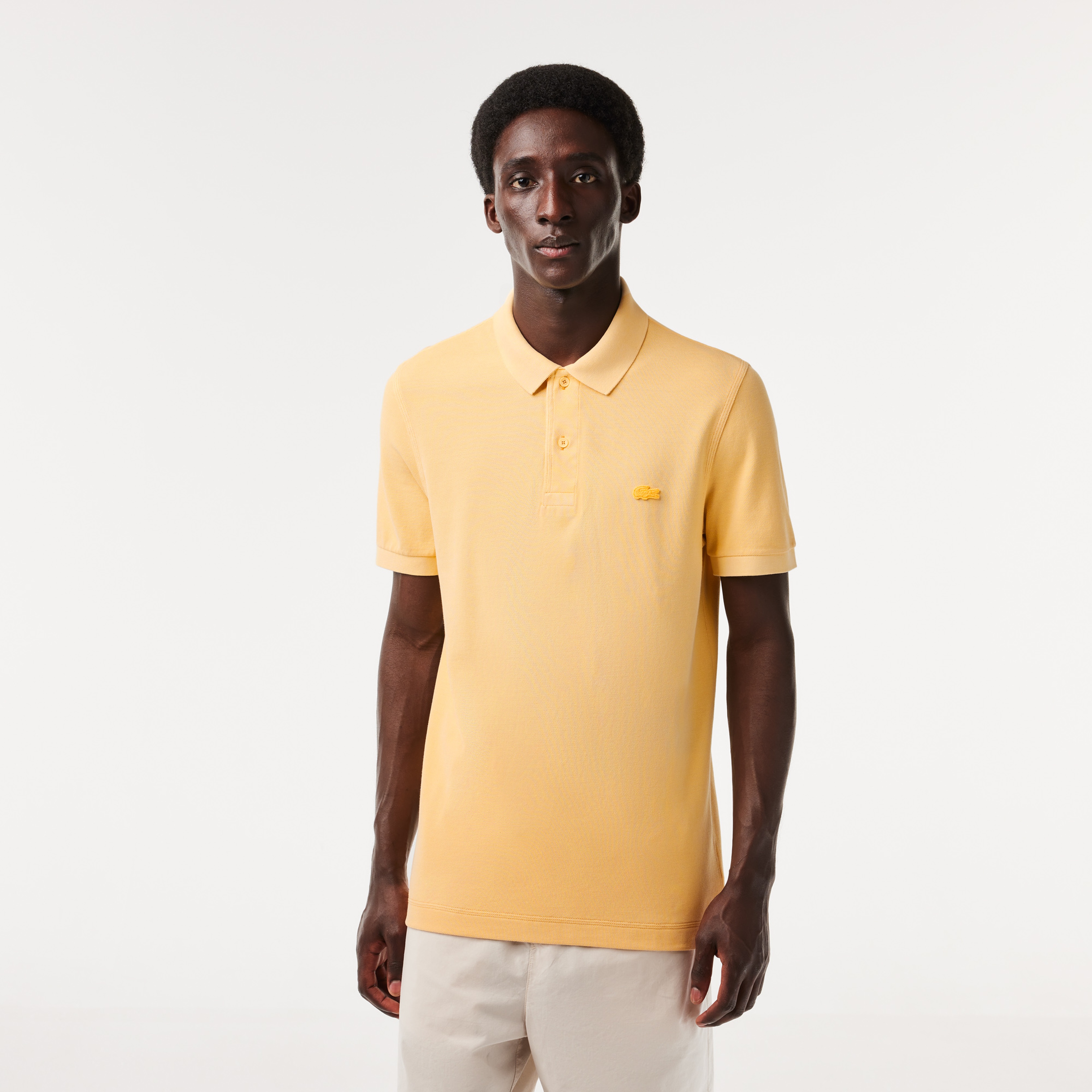 Erkek Regular Fit Sarı Polo