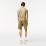 Erkek Slim Fit Bej Bermuda