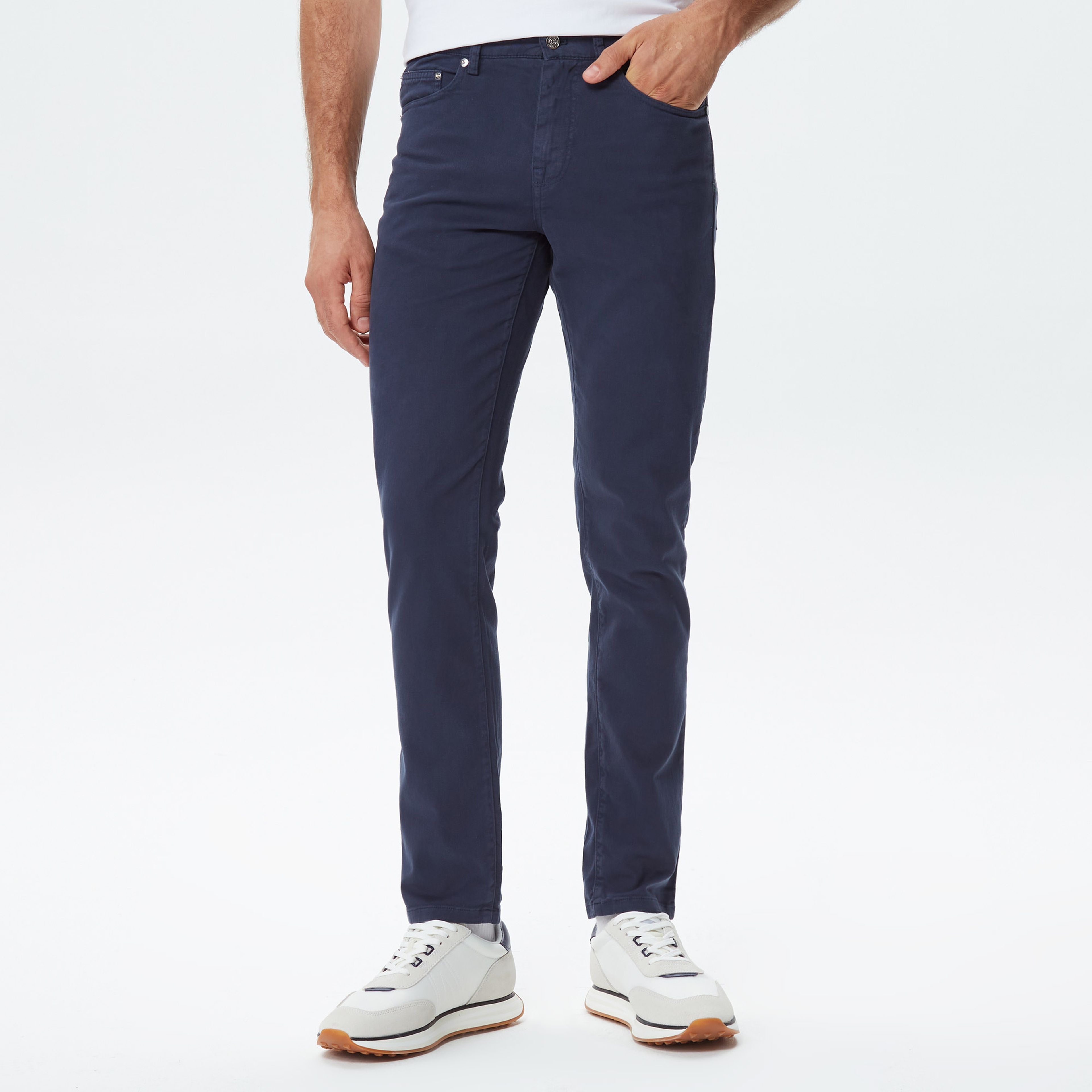 Erkek Slim Fit Lacivert Pantolon
