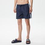 Erkek Regular Fit Baskılı Lacivert Mayo Şort