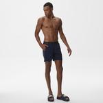 Erkek Regular Fit Baskılı Lacivert Mayo Şort