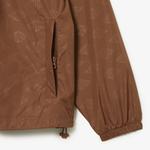 Erkek Dik Yaka Monogram Kahverengi Mont