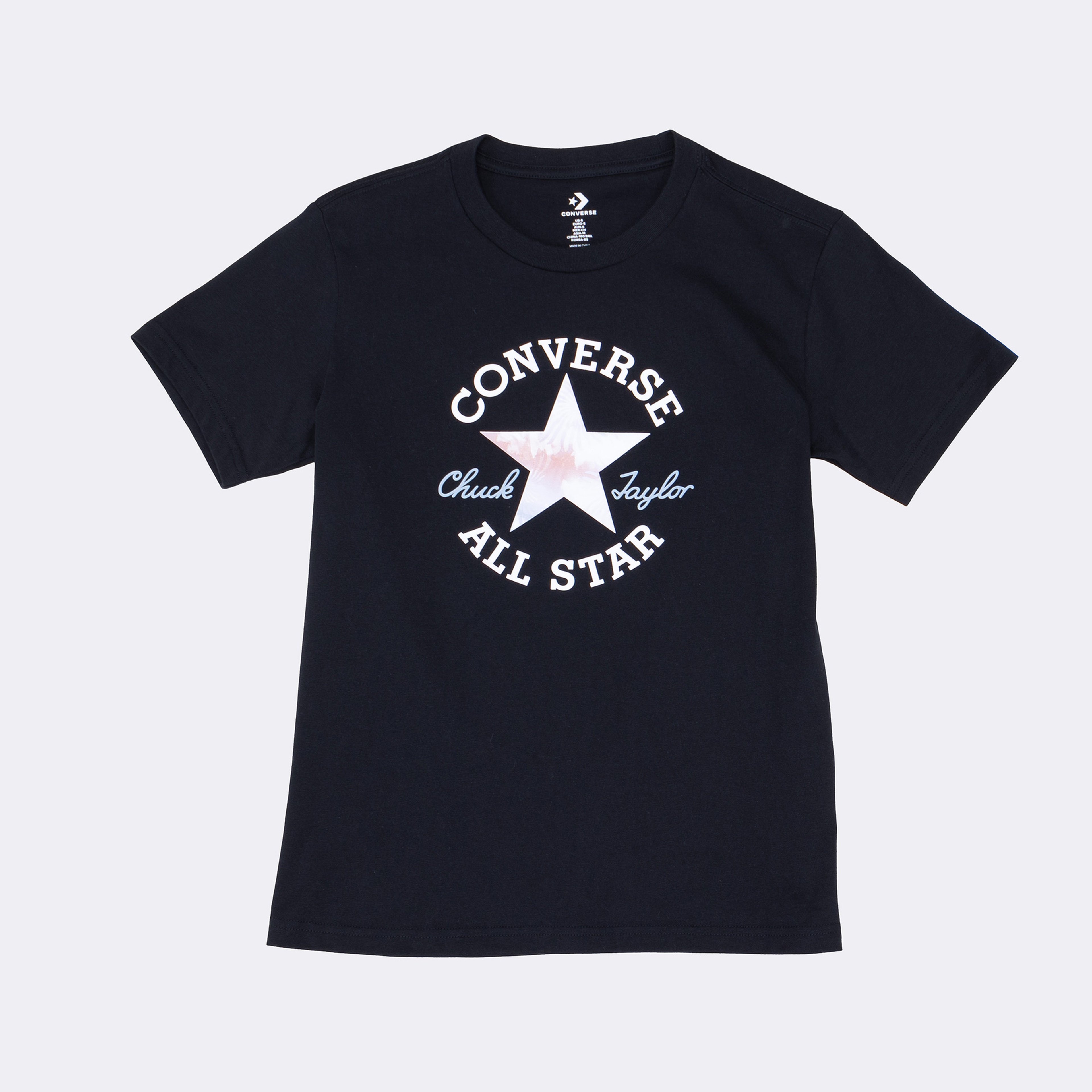 Converse Chuck Patch infill  Kadın Siyah T-Shirt