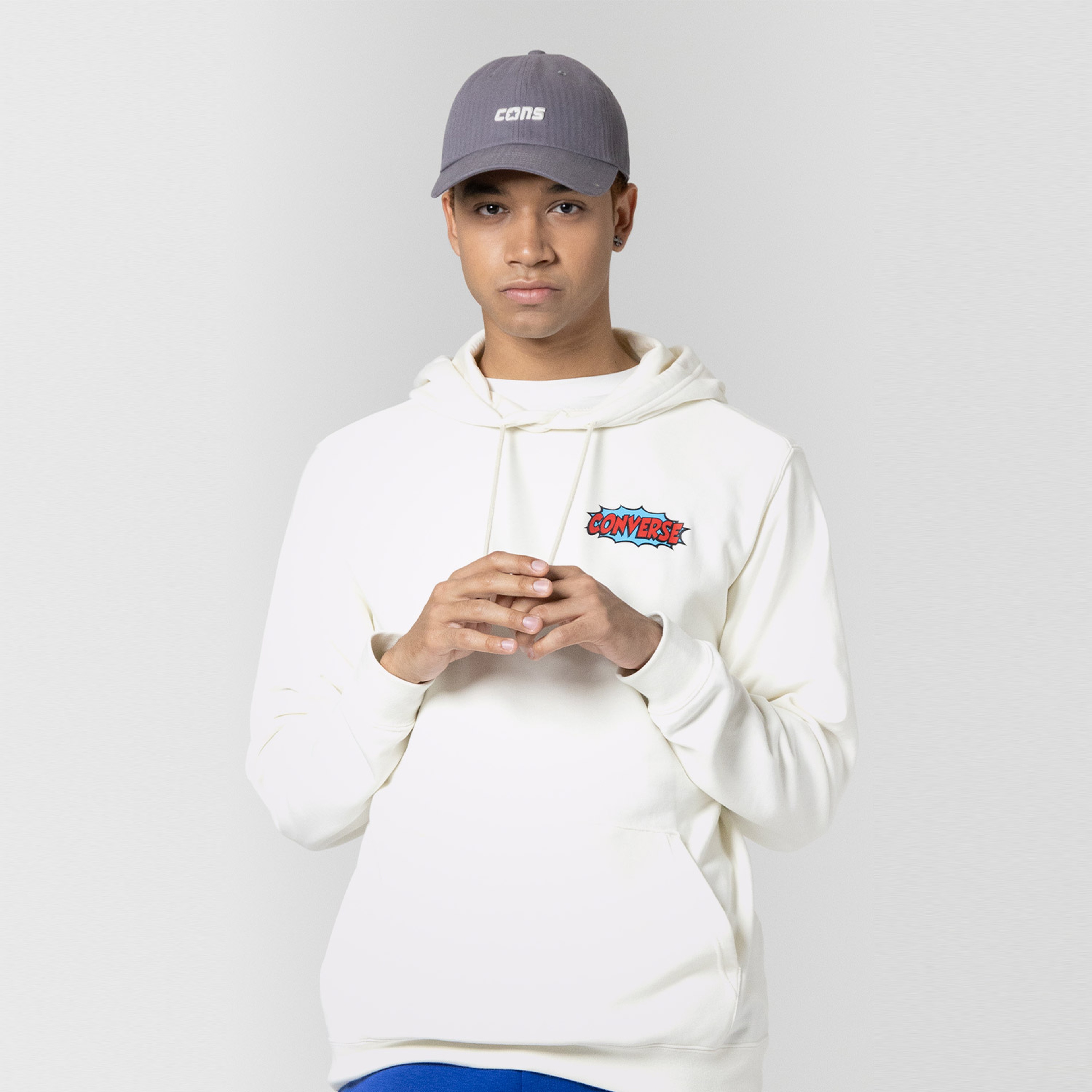 Converse Shoe Hero Erkek Krem Hoodie