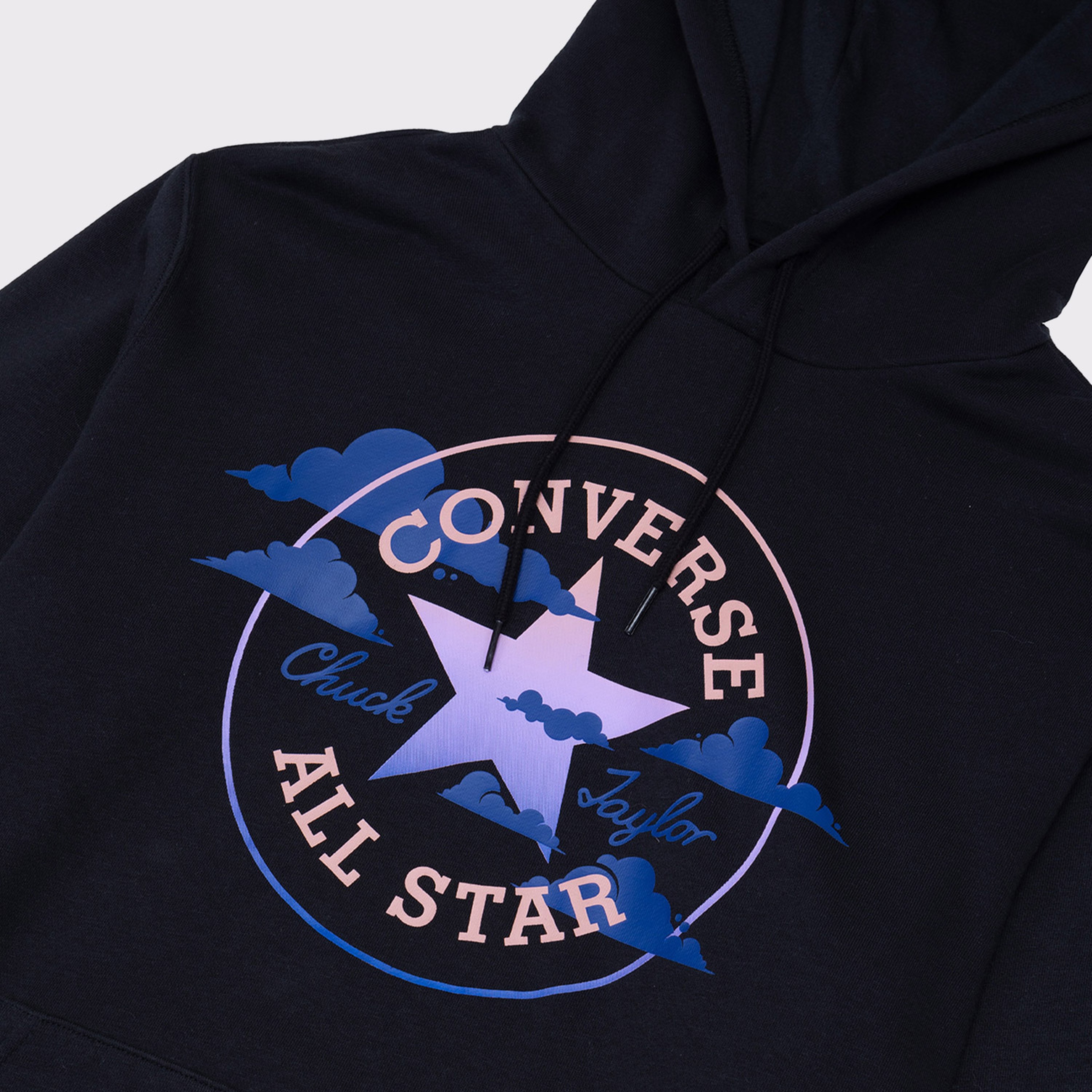 Converse Standard Fit Seasonal Chuck Patch Po  Unisex Siyah Hoodie